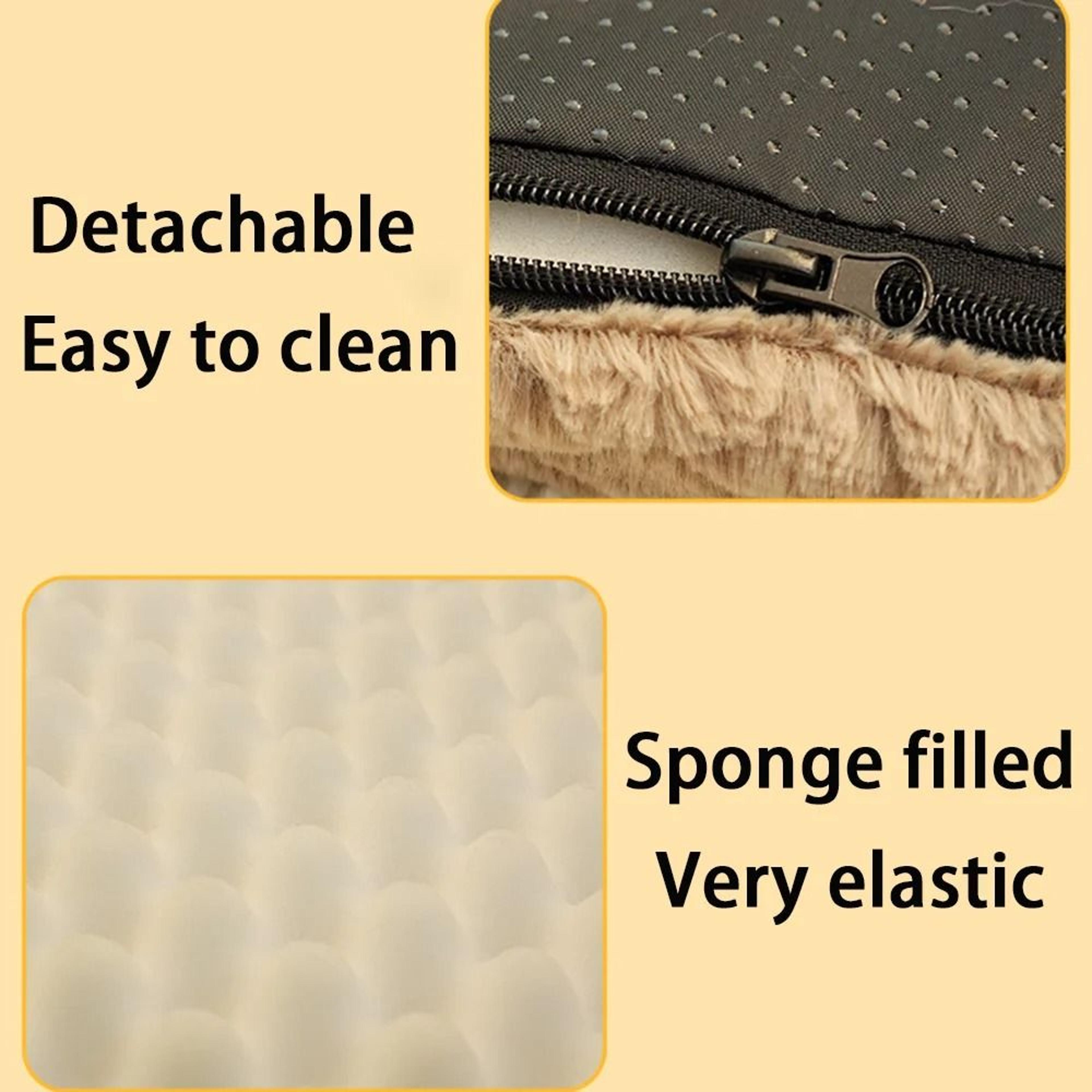 Plush Foam Pet Bed With Washable Cover 2