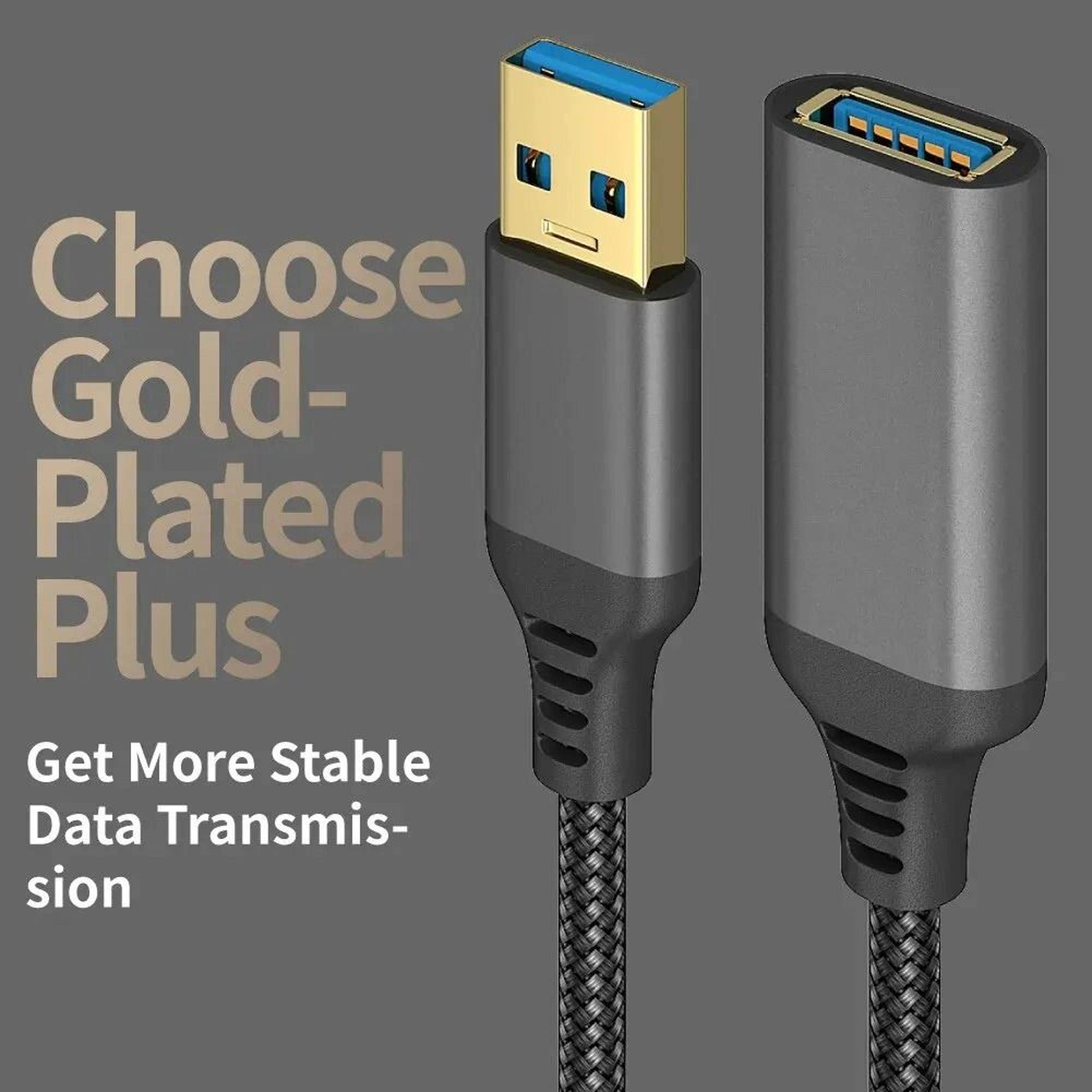 Nylon Braided USB 30 Extension Cable 4