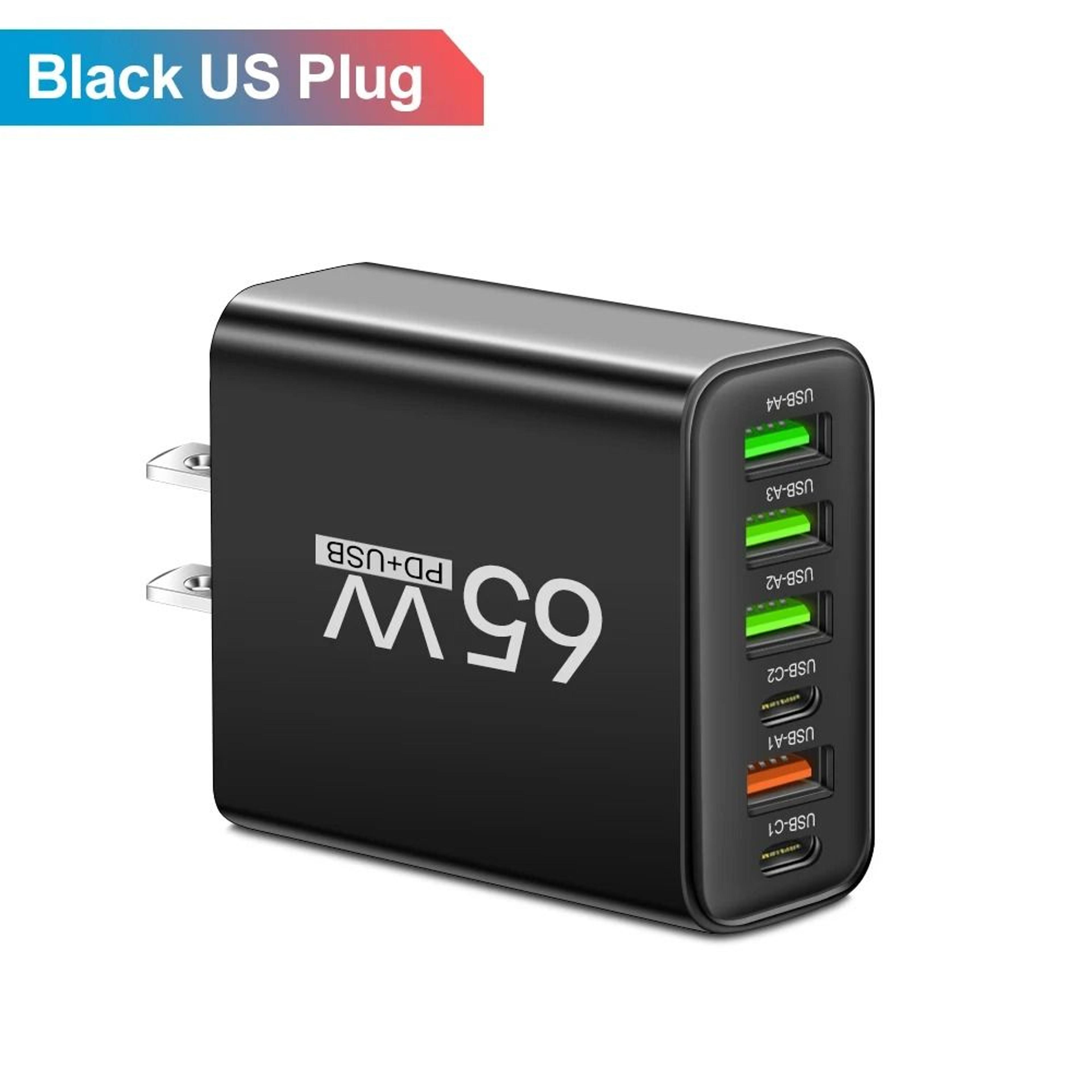 HighPower 65W Universal USB Mobile Phone Fast Charger 10