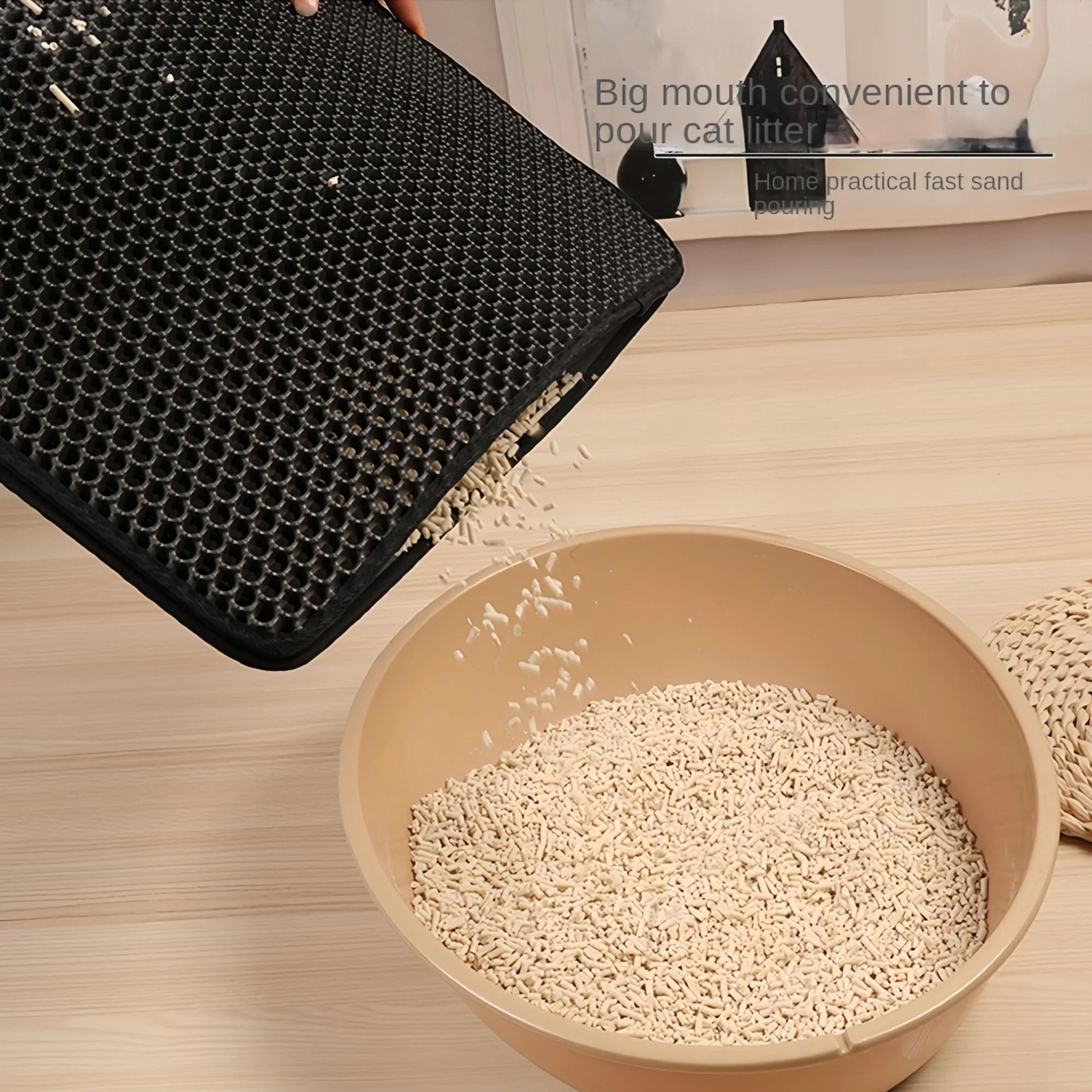 Large Eva Double Layer Waterproof Cat Litter Mat 2