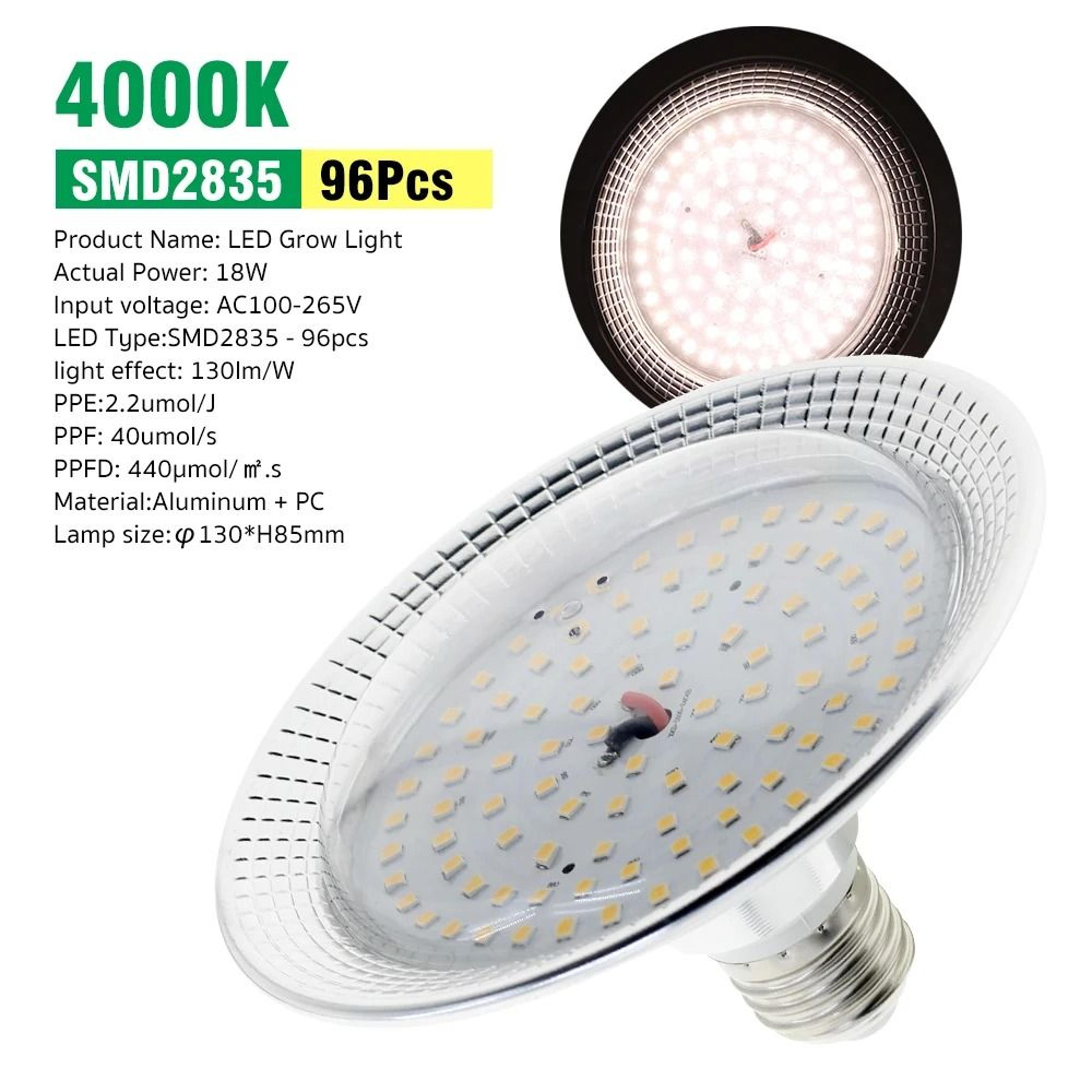 Full Spectrum LED Grow Light Bulb 9