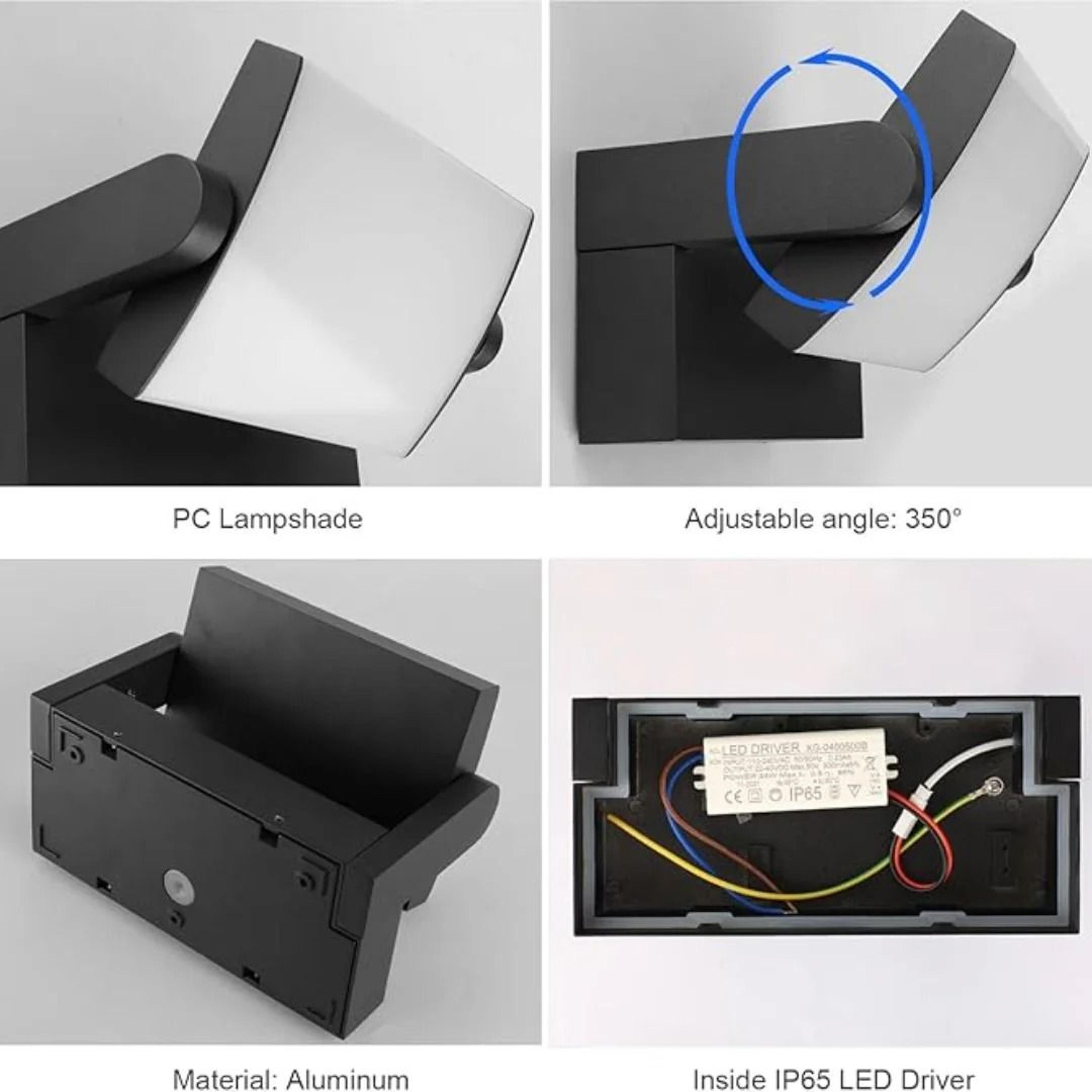 Waterproof Outdoor Motion Sensor LED Wall Light 5