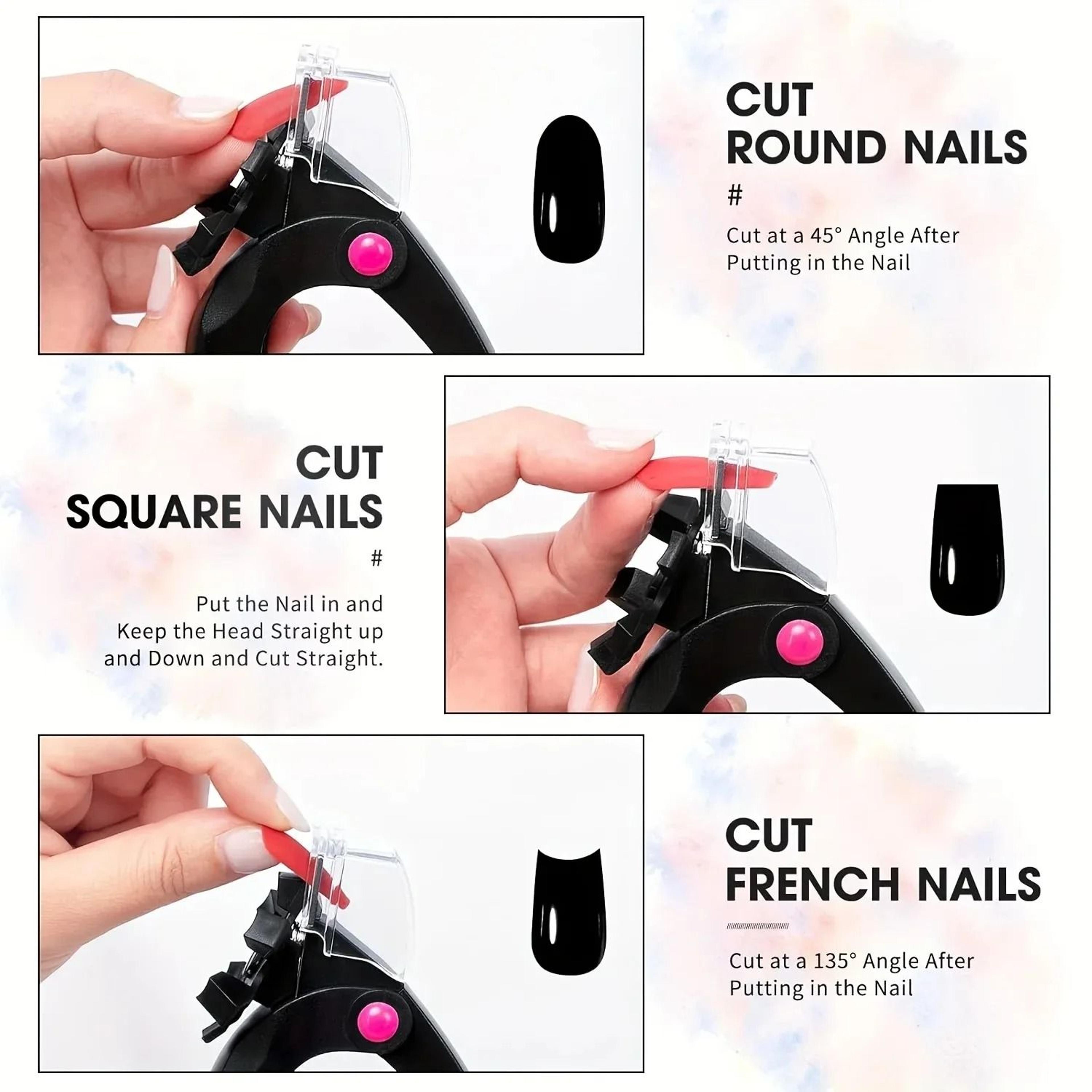U Shaped Nail Clipper And File Set For Acrylic And False Nails 5