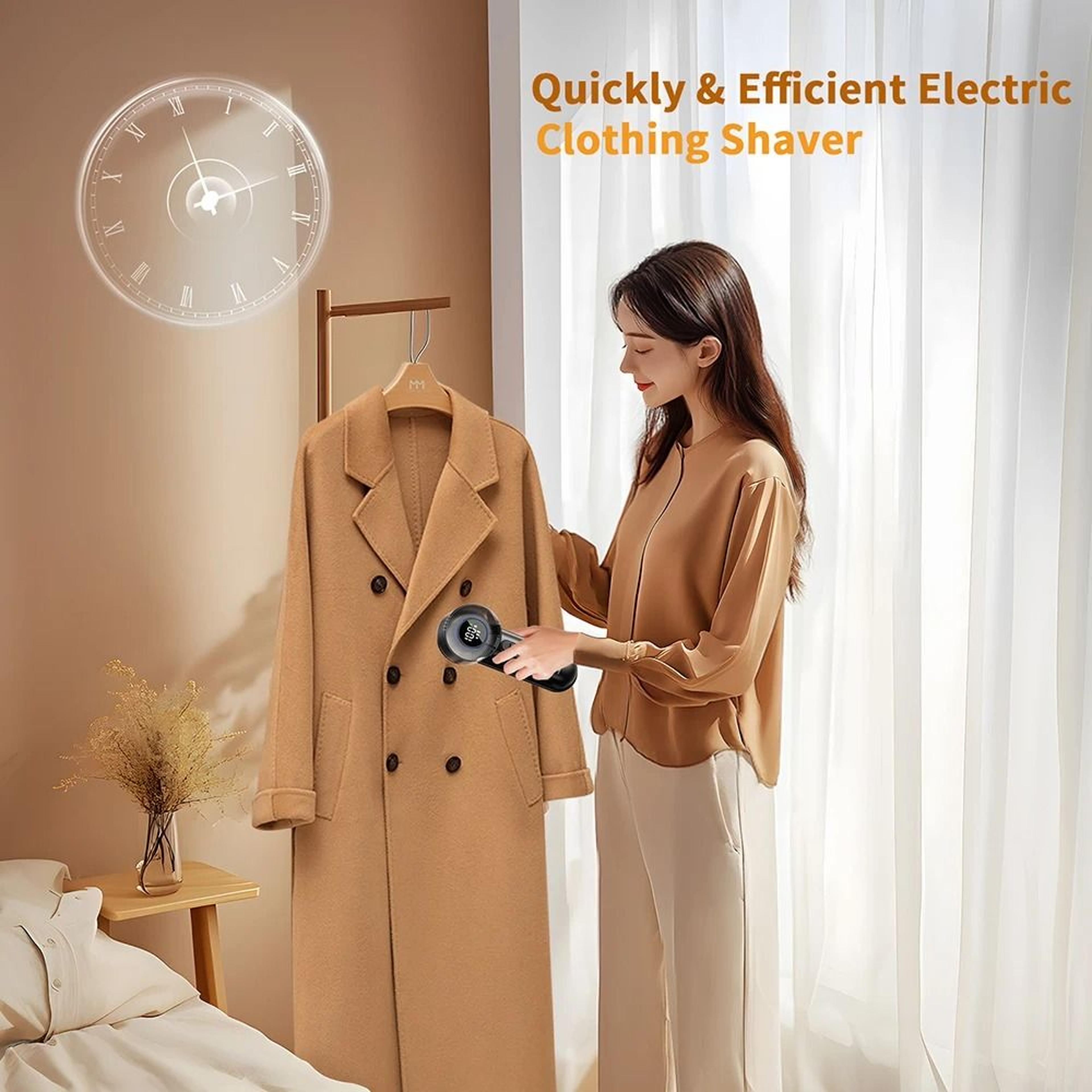 Rechargeable Fabric Shaver With LED Display And Three Speed Settings 3