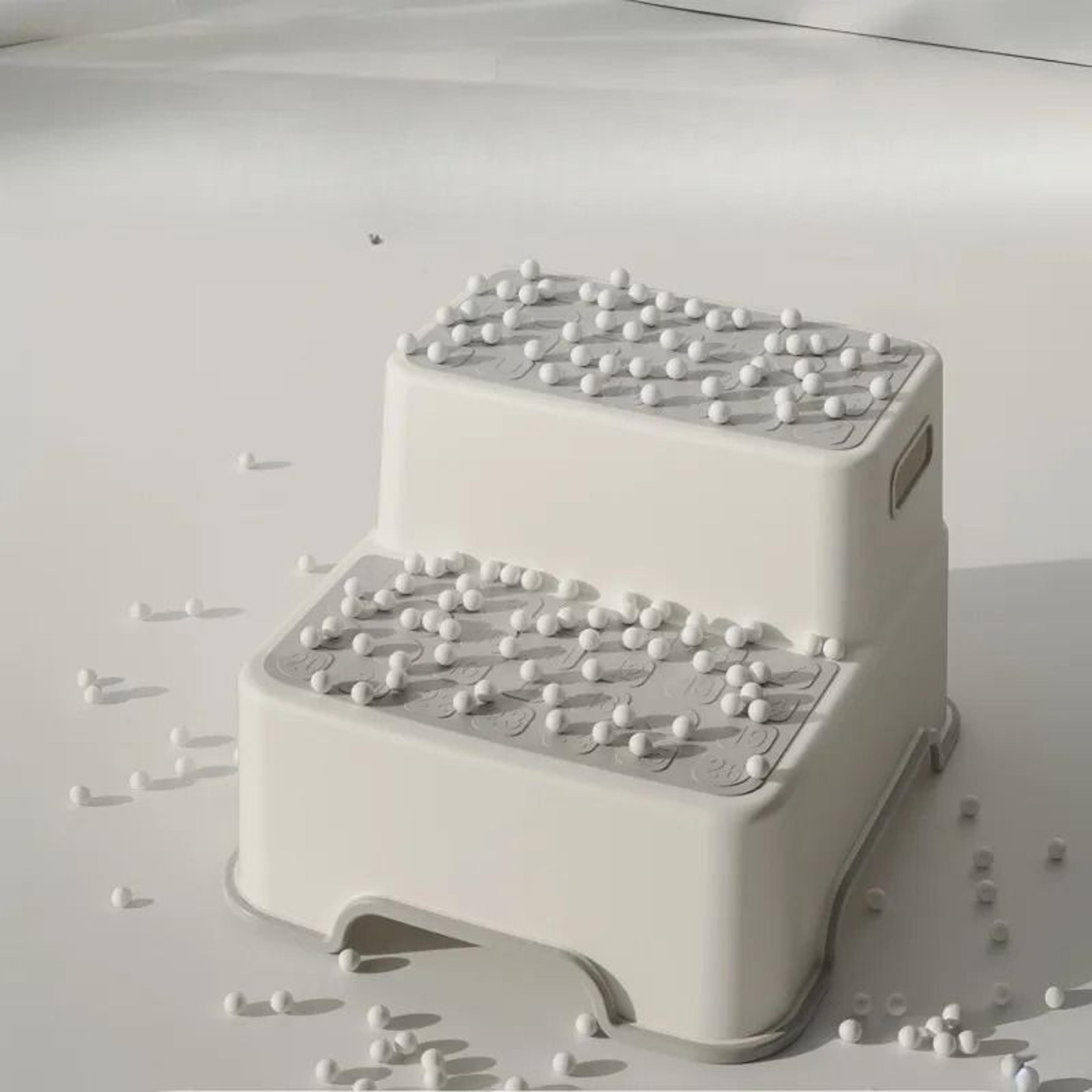 Portable Step Stool For Bathroom With Two Step Design 1