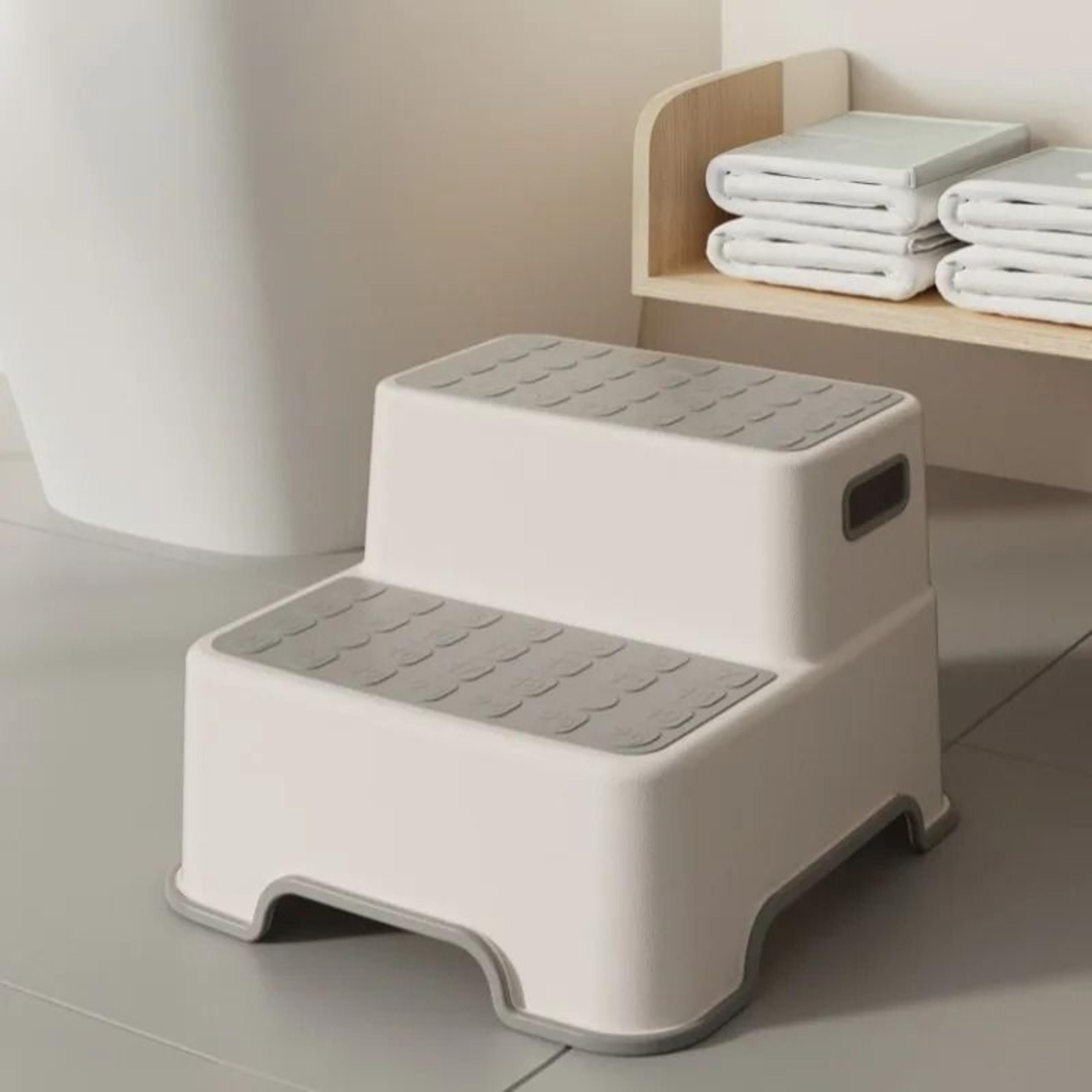 Portable Step Stool For Bathroom With Two Step Design 6