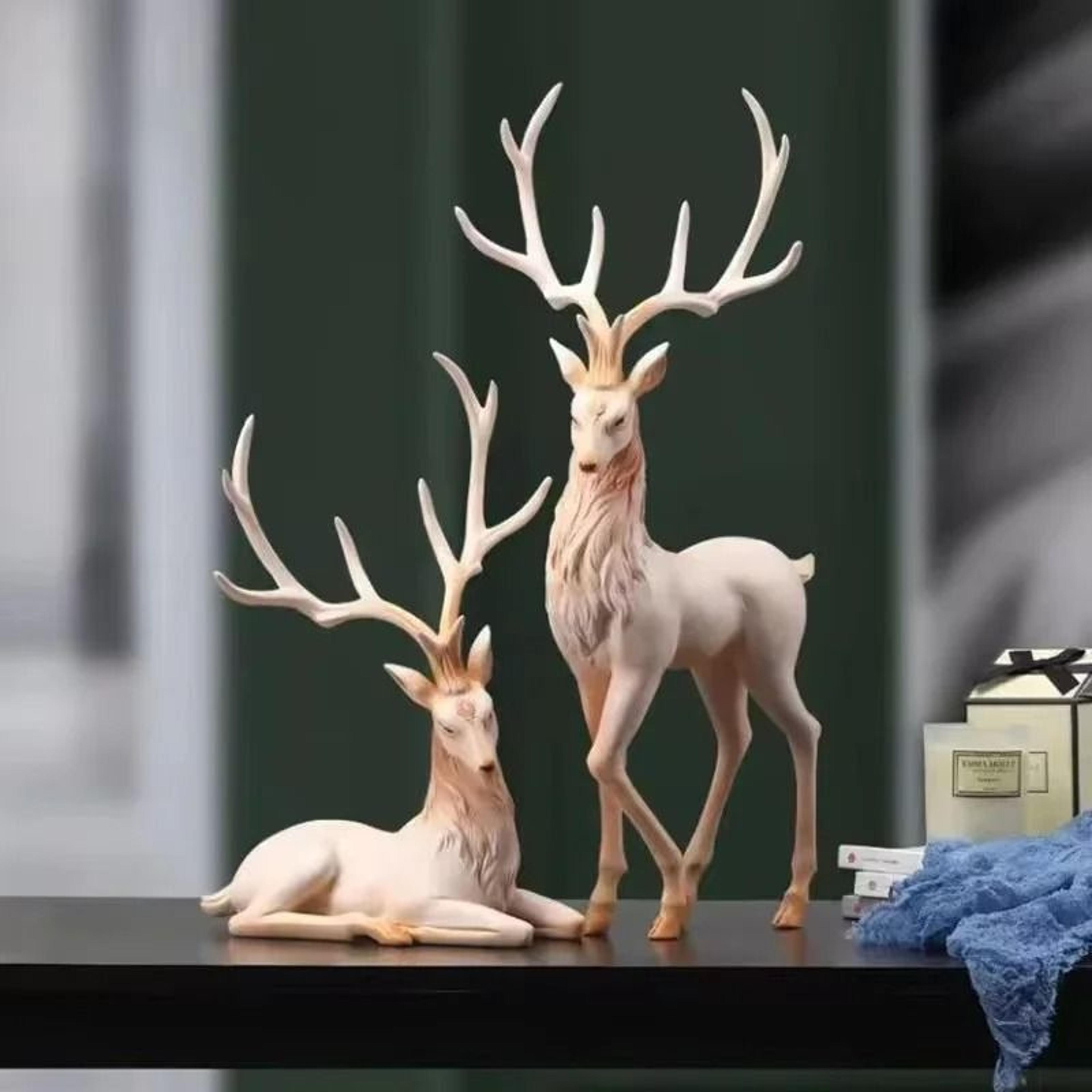 Luxury Resin Deer Statue For Modern Home Decoration 15