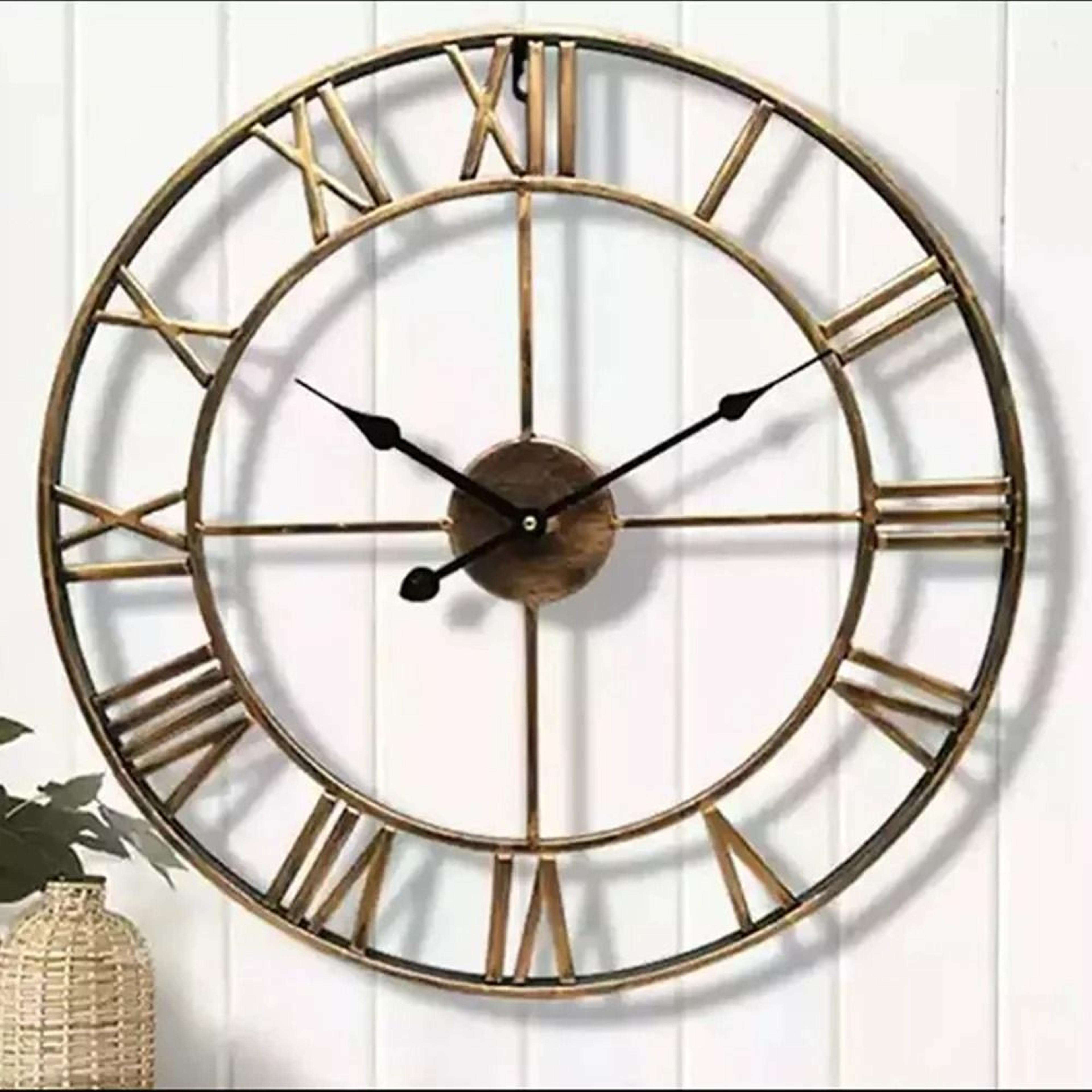 Modern Large 3D Wall Clock With Roman Numerals 2