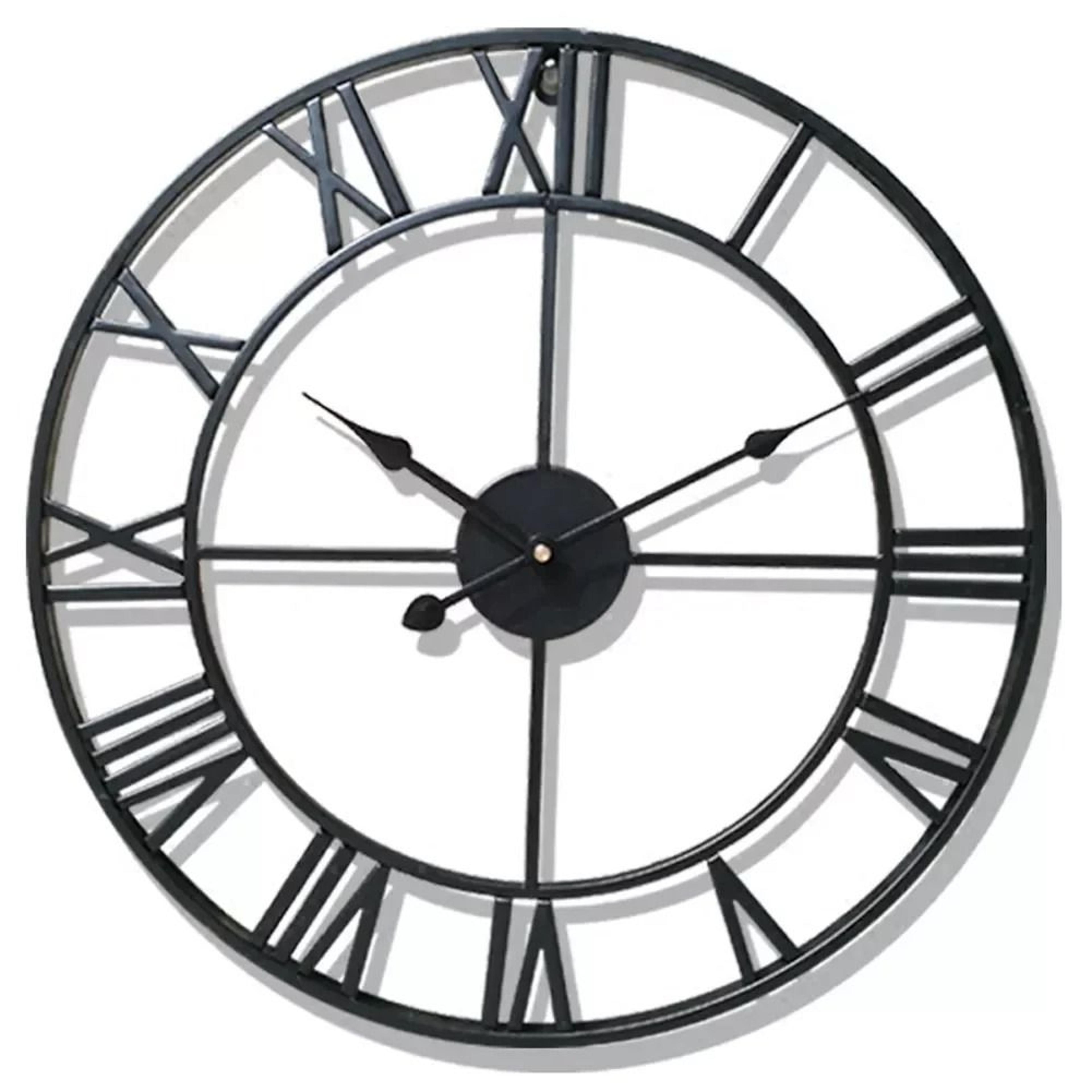 Modern Large 3D Wall Clock With Roman Numerals 7