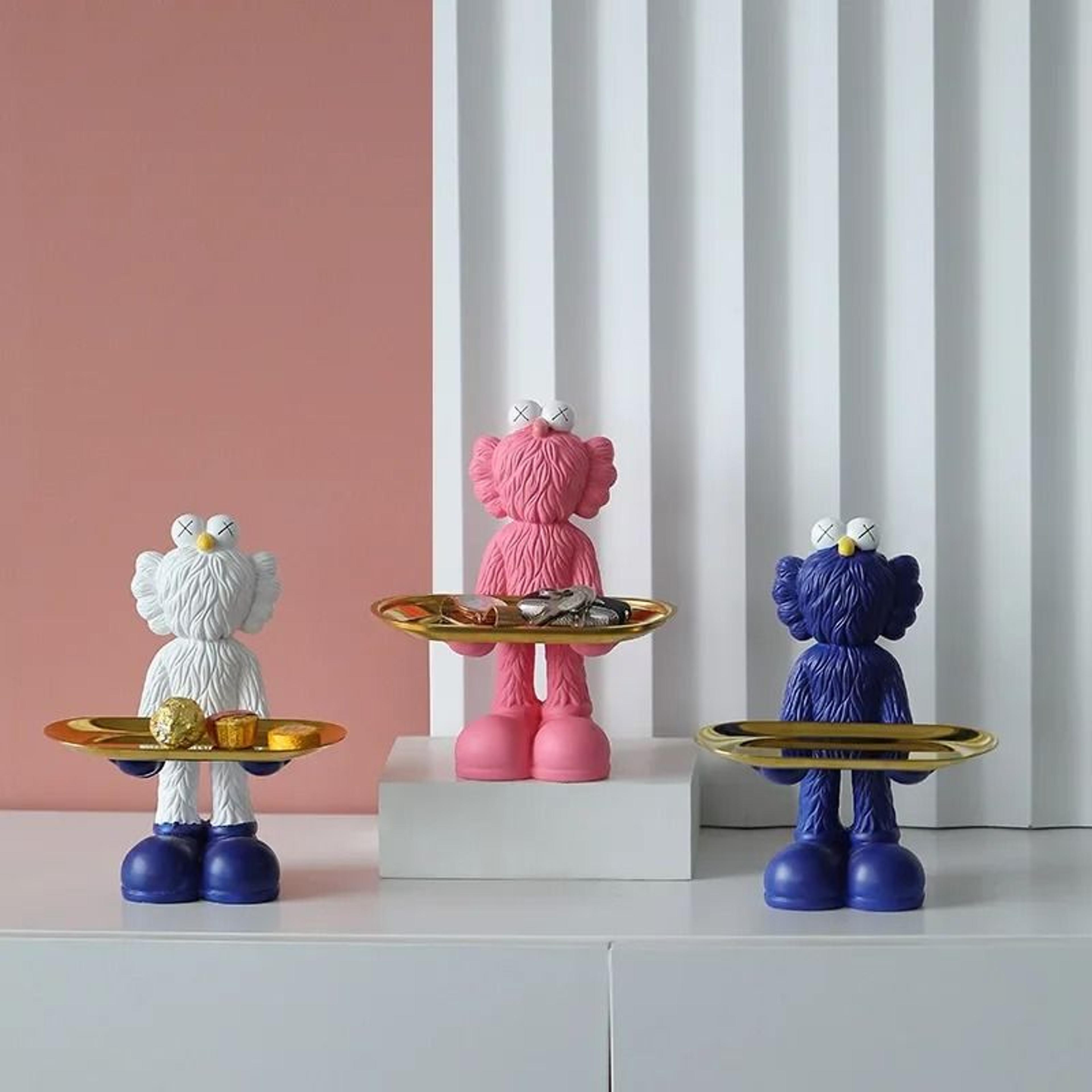 Decorative Bear Figurine Key Storage Tray For Home Entry And Living Room 2