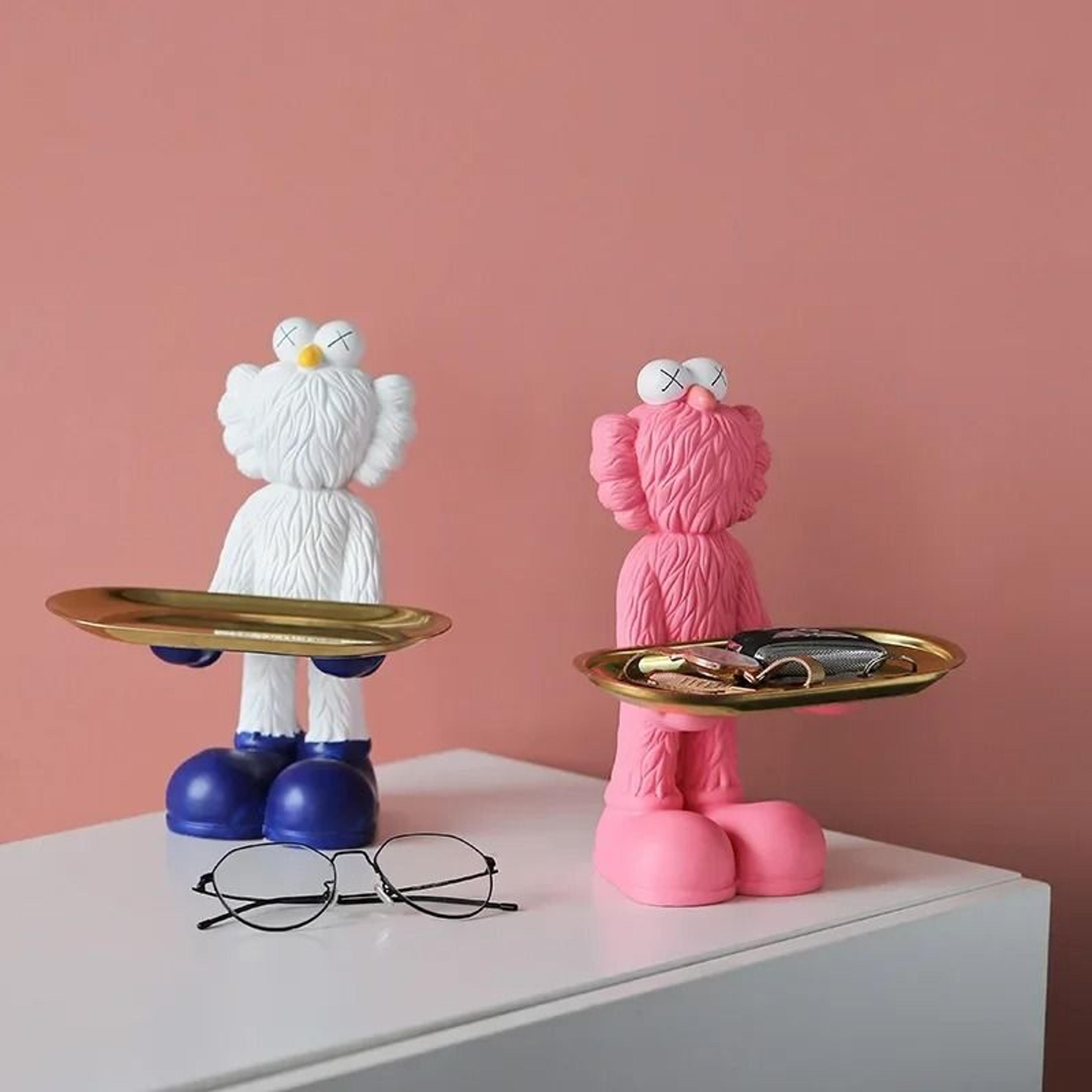Decorative Bear Figurine Key Storage Tray For Home Entry And Living Room 3
