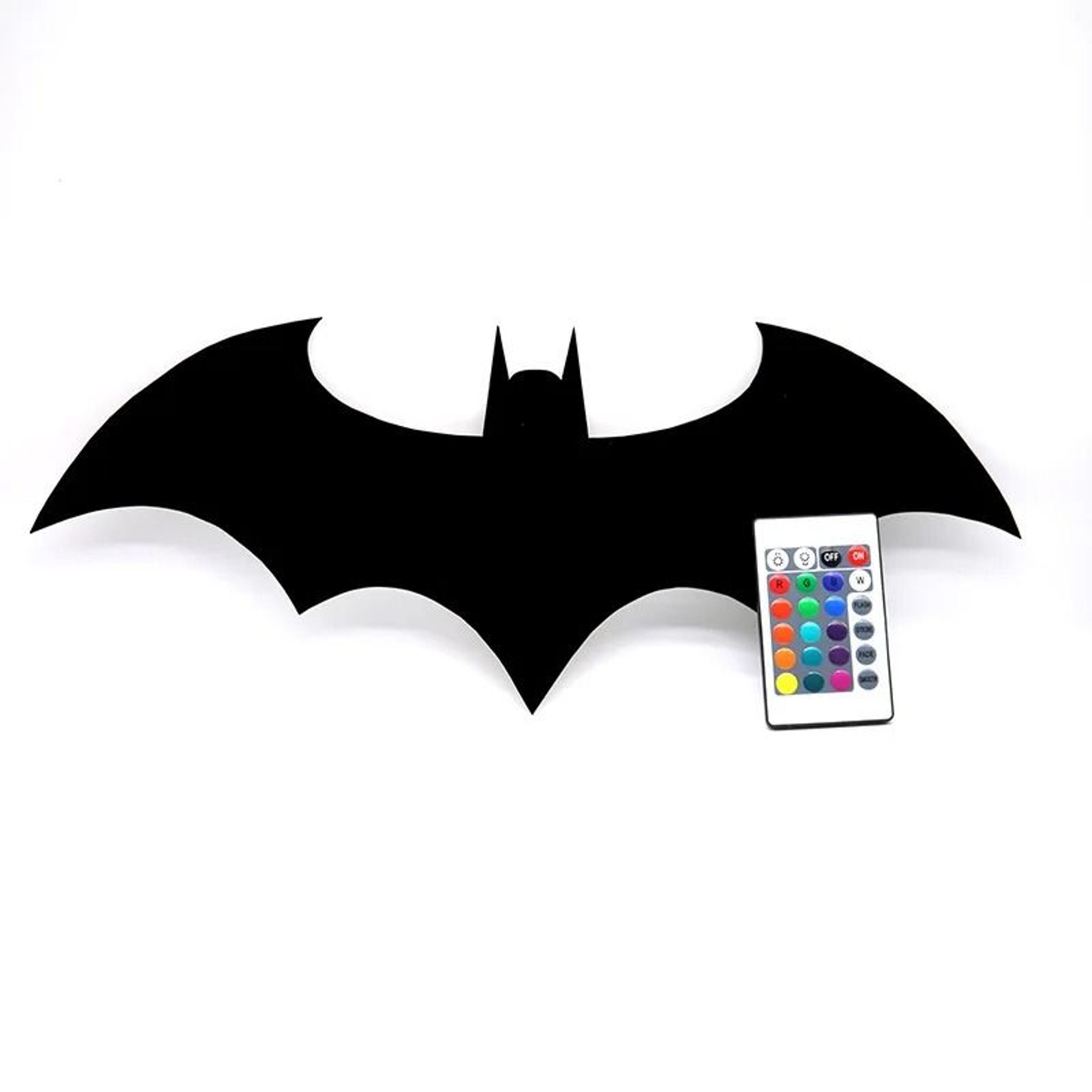 LED Bat Wing Wall Lamp With Color Changing Remote Control 3