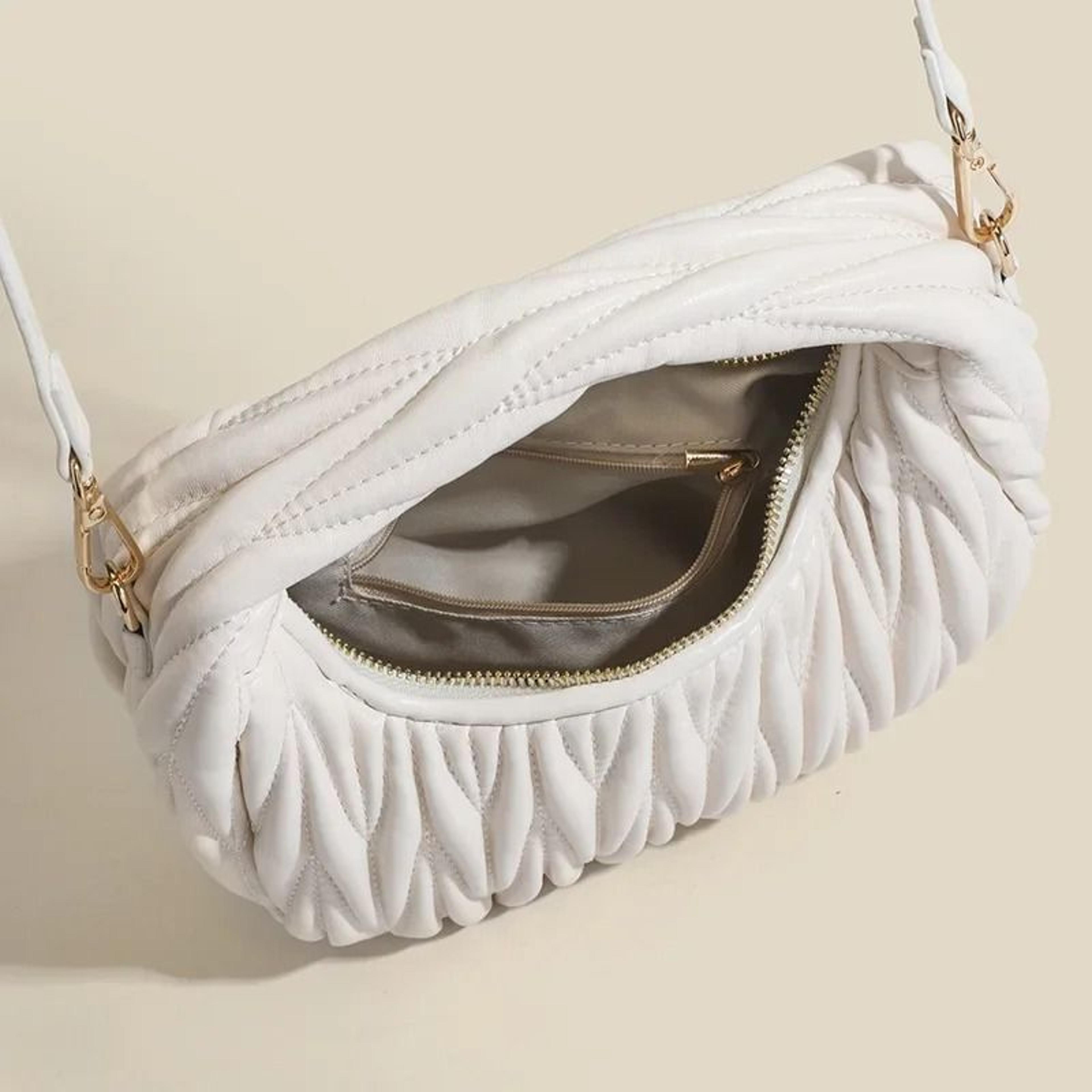 Korean Style Embroidered Handbag With Small Pouch 3