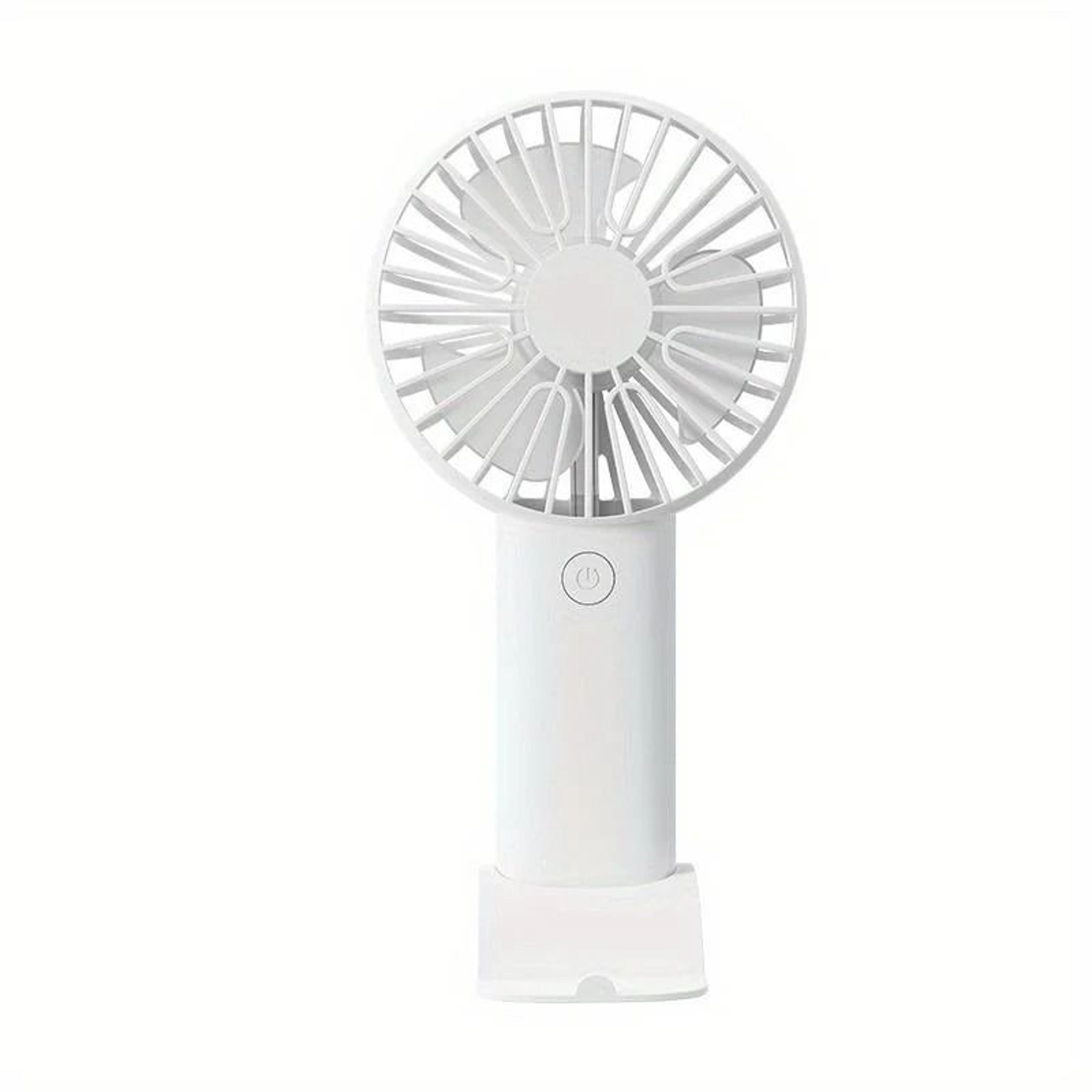 Rechargeable USB Handheld Fan With Phone Holder 7