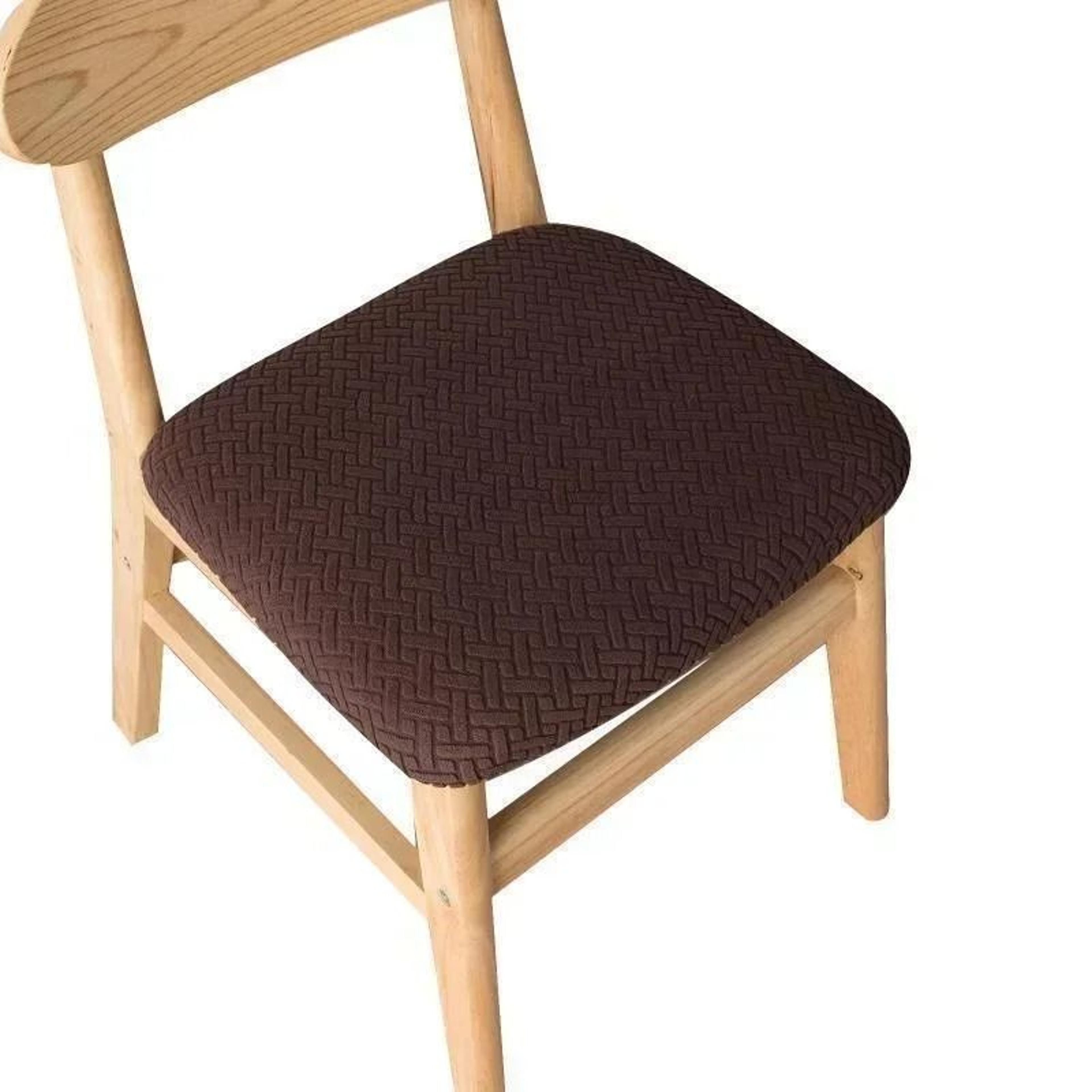 Stretchable Jacquard Dining Chair Seat Cover 6