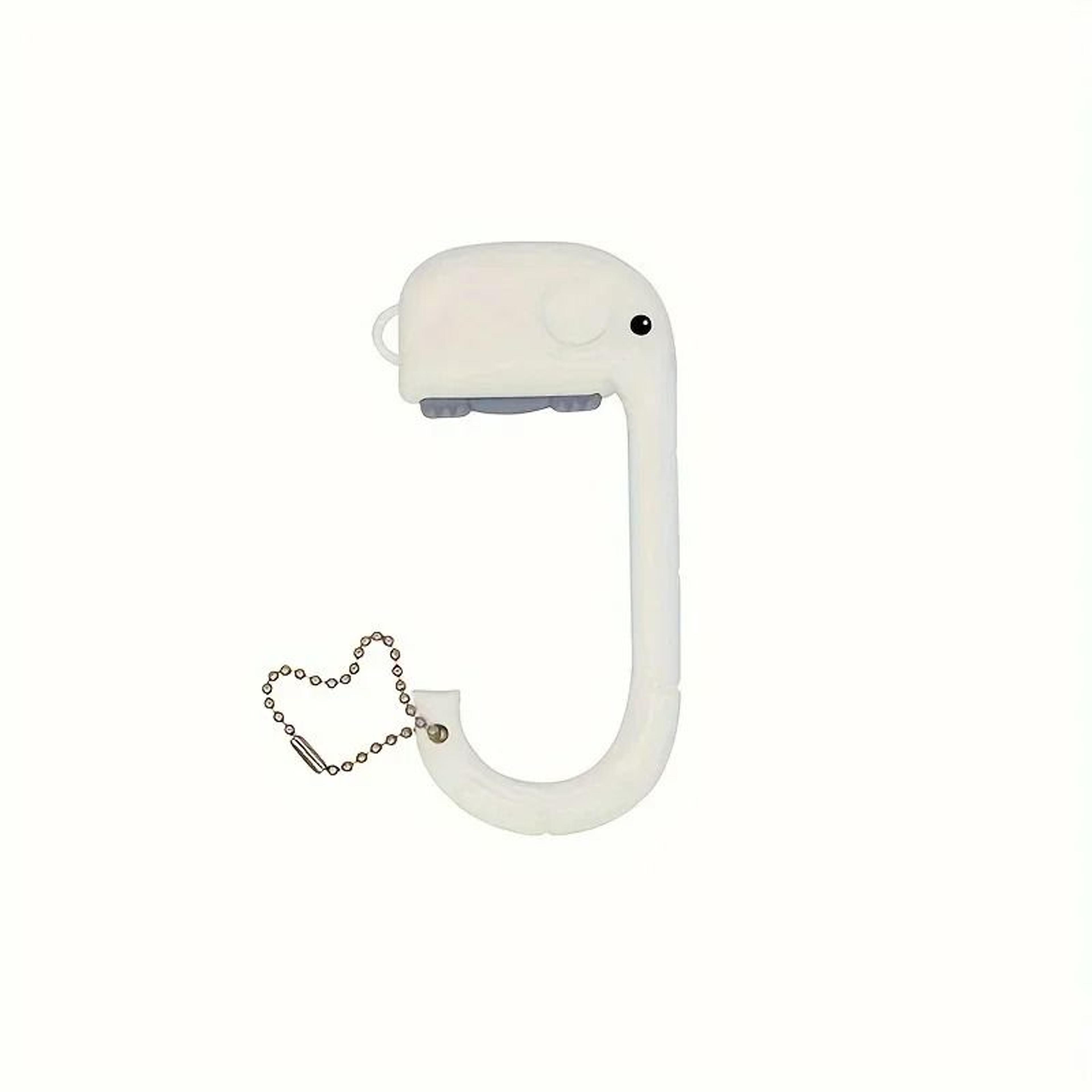Oval Non Slip Cartoon Elephant Bag Table Hook 6