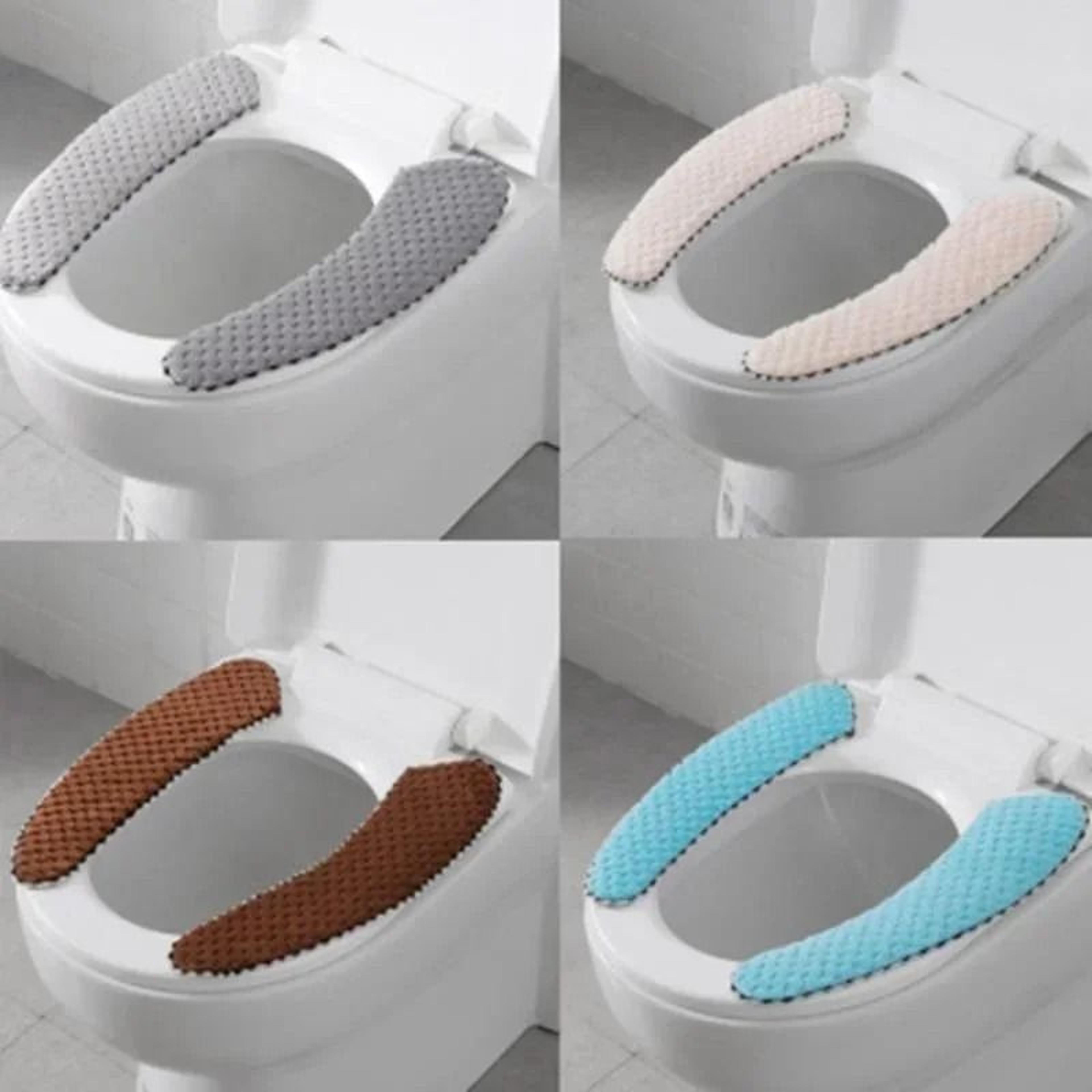 Plush Thick Padded Toilet Seat Cover Mat 1