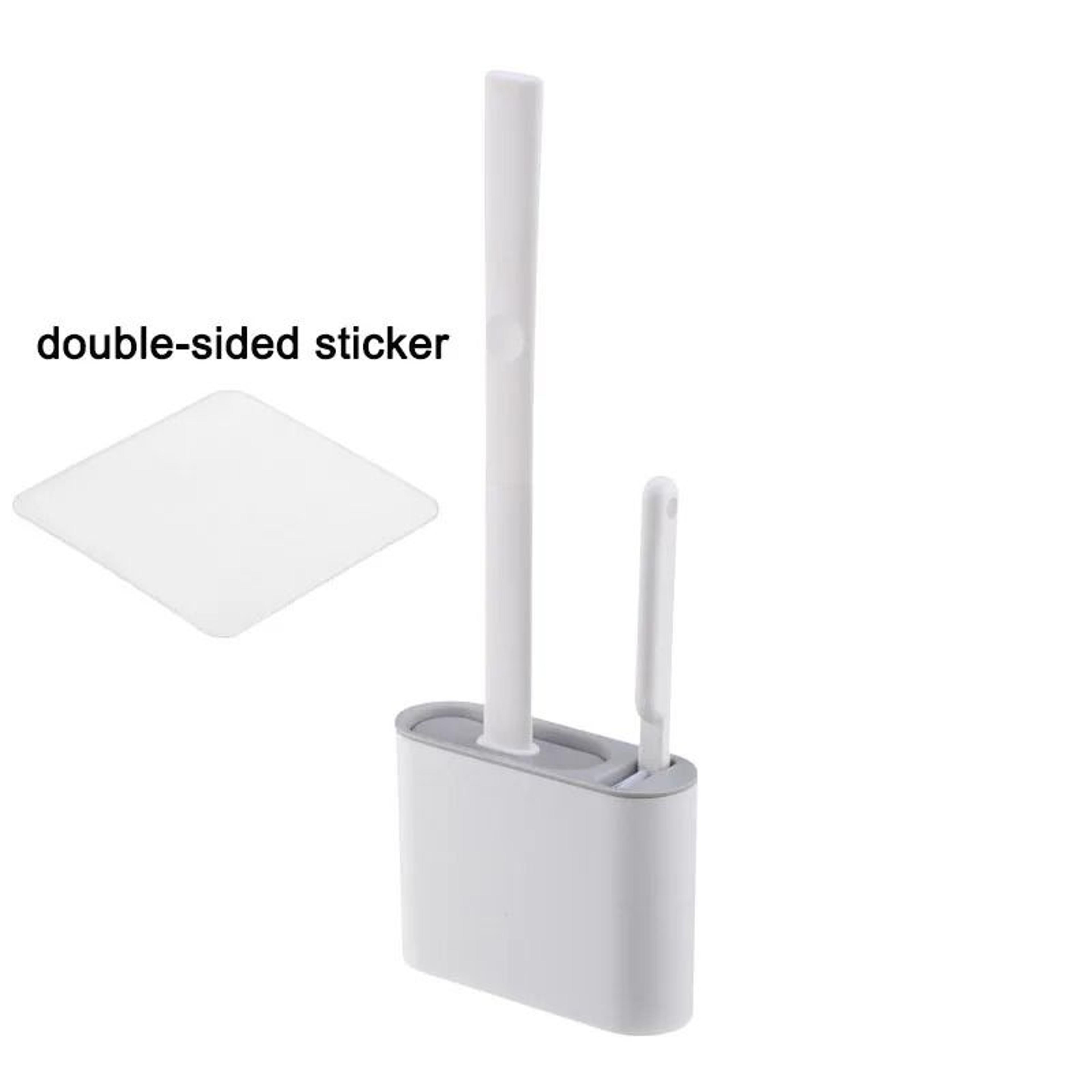 Wall Hanging Silicone Toilet Brush With Holder 6