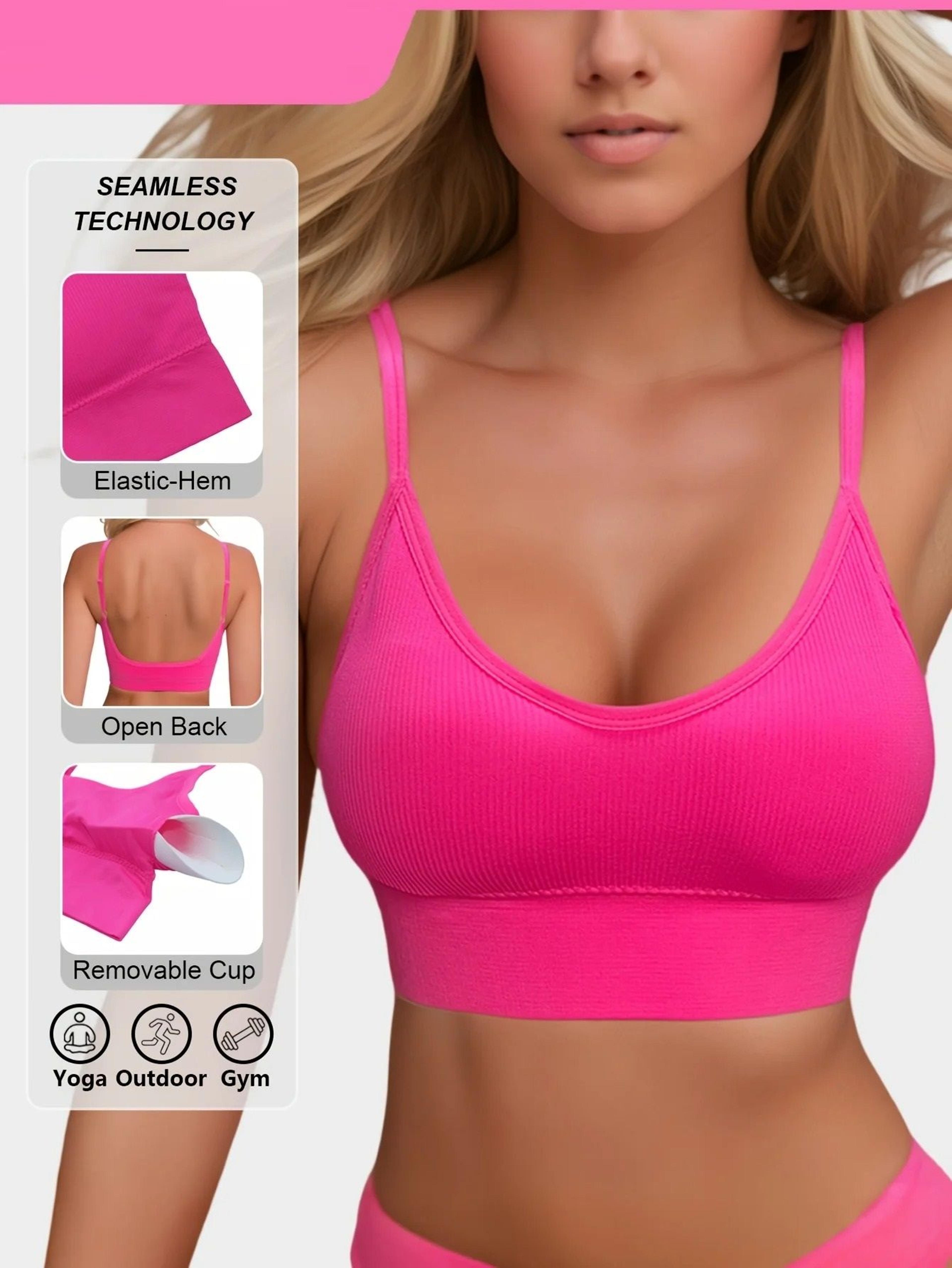 Knitted Ribbed Hal Terneck Yoga Sports Bra With Supportive Fit 10