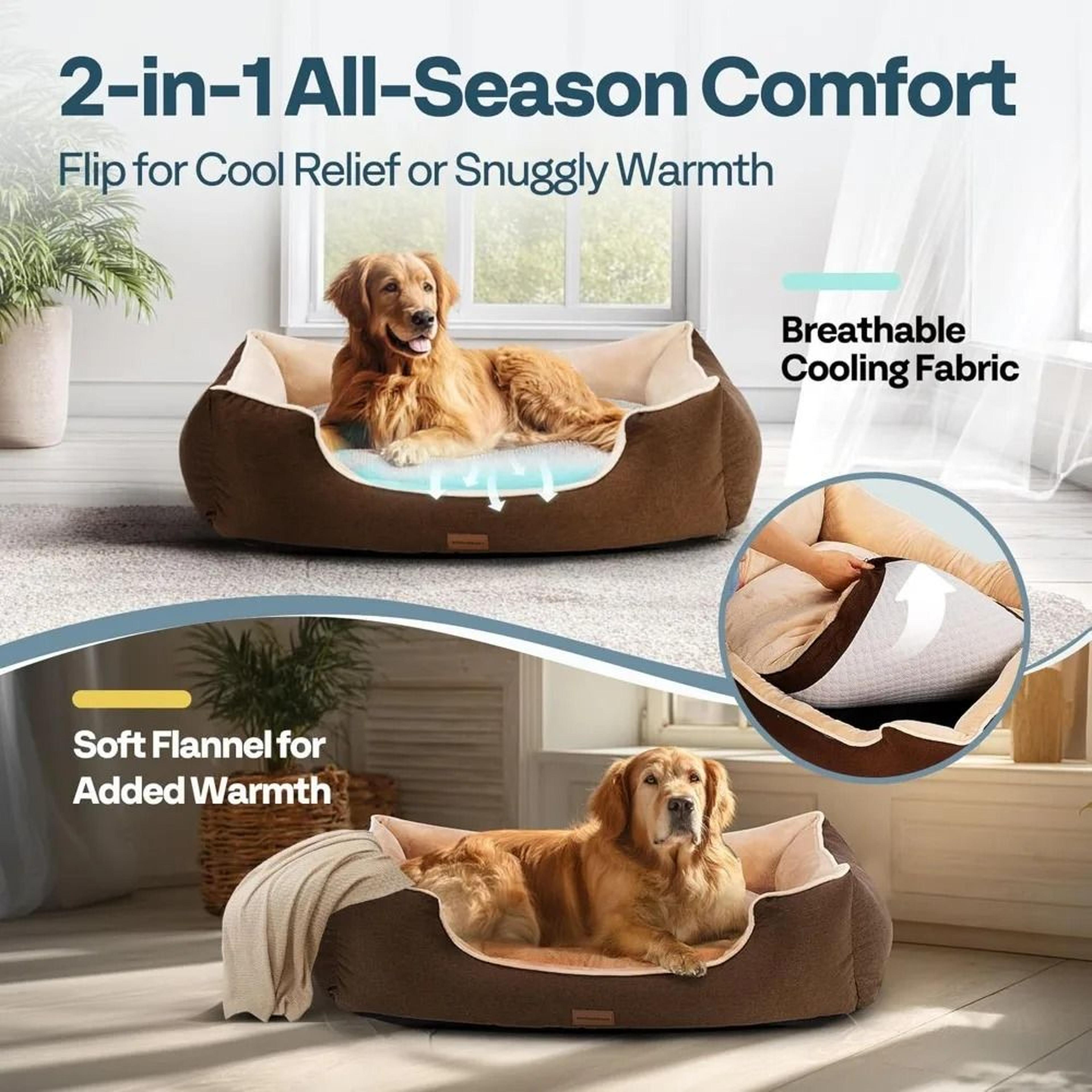 Orthopedic Dog Bed For Extra Large Dogs With Washable Cover And Non Slip Base 2