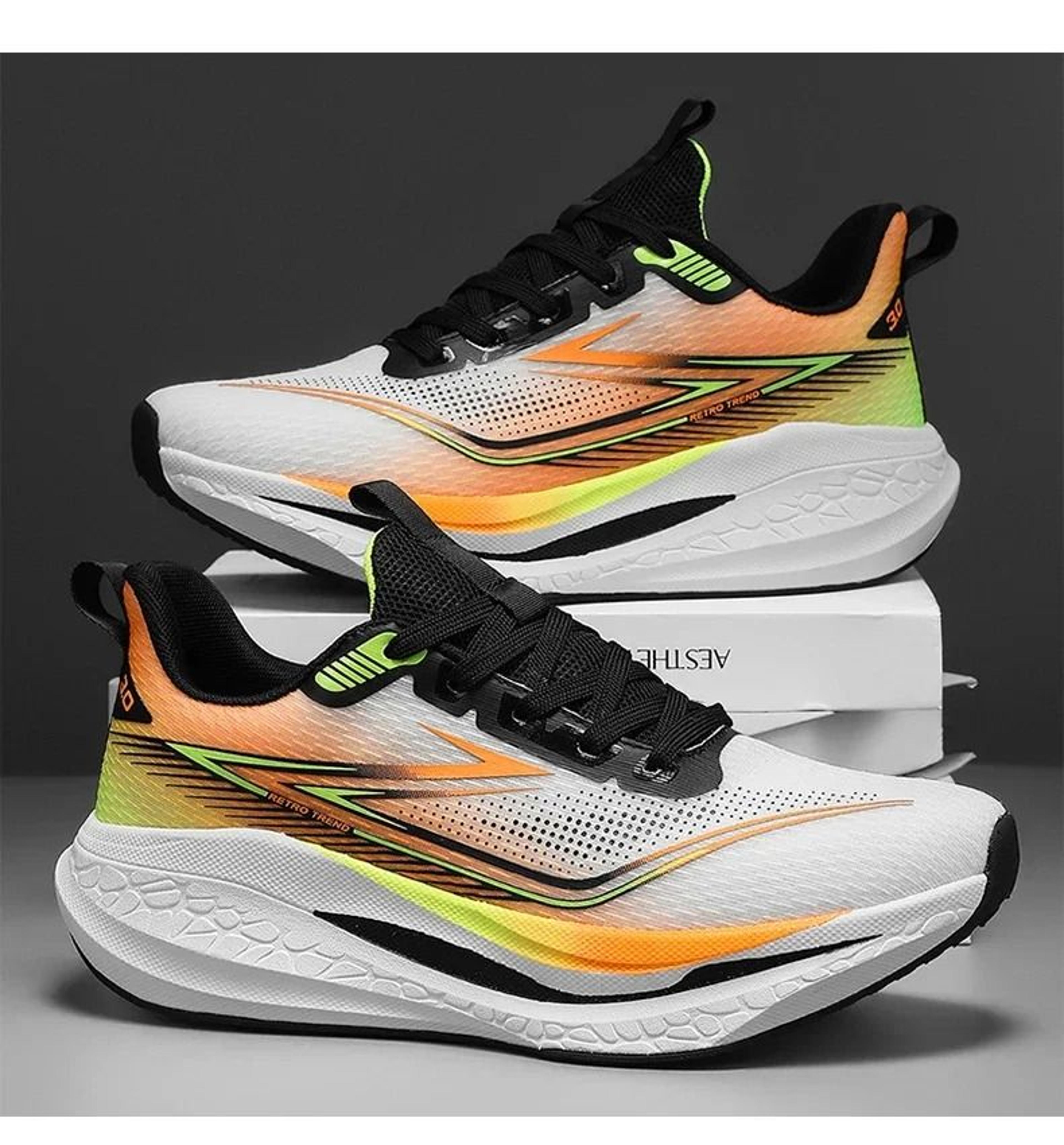 Mens Outdoor Mesh Breathable Sports Running Shoes With Cushioned Soles 1