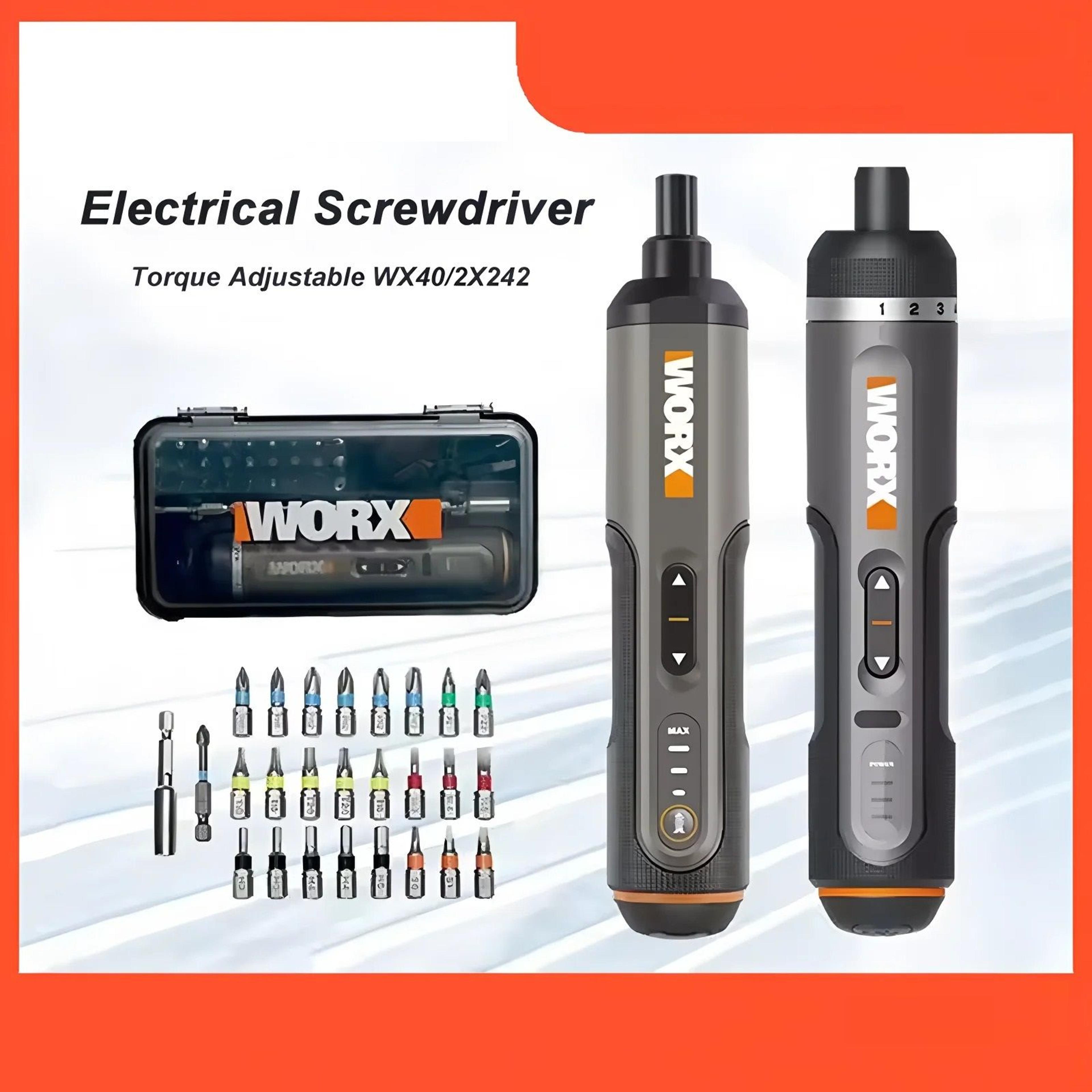 Smart Rechargeable Electric Screwdriver Kit With 30 Piece Bit Set 0