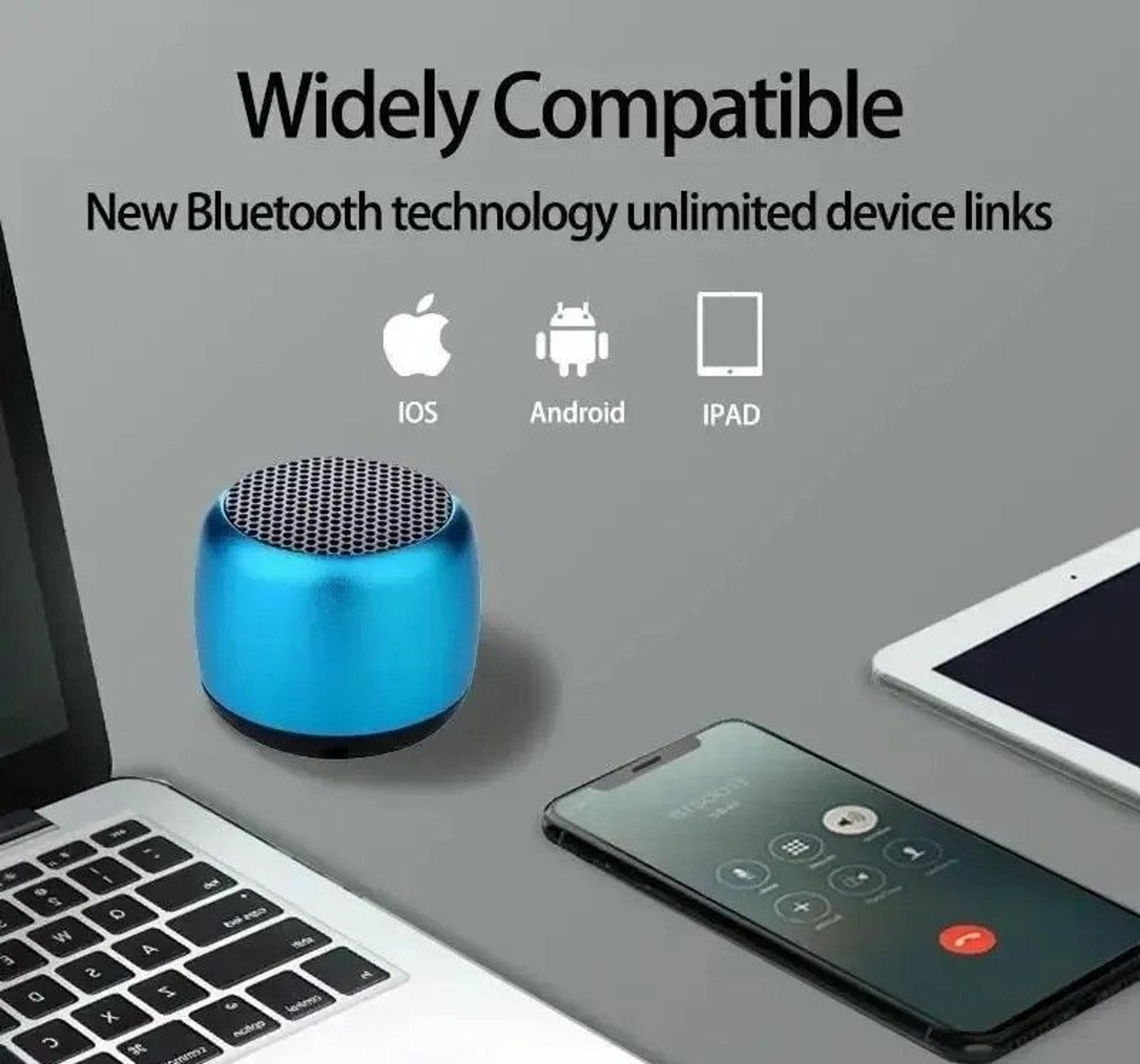 Mini Portable Bluetooth Speaker With Subwoofer Sound And Microphone Input 1