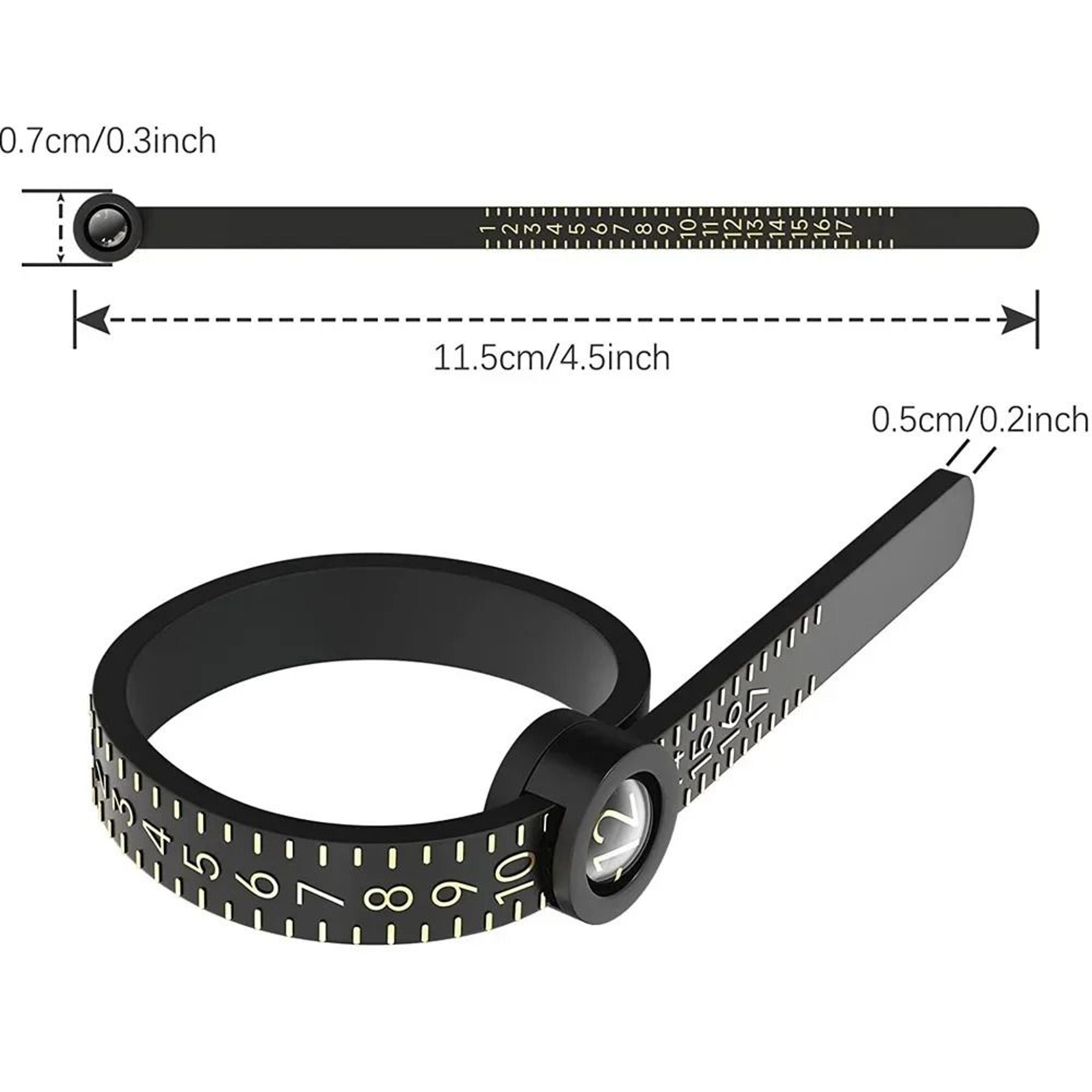 Adjustable Ring Measuring Tool With Magnifier 1