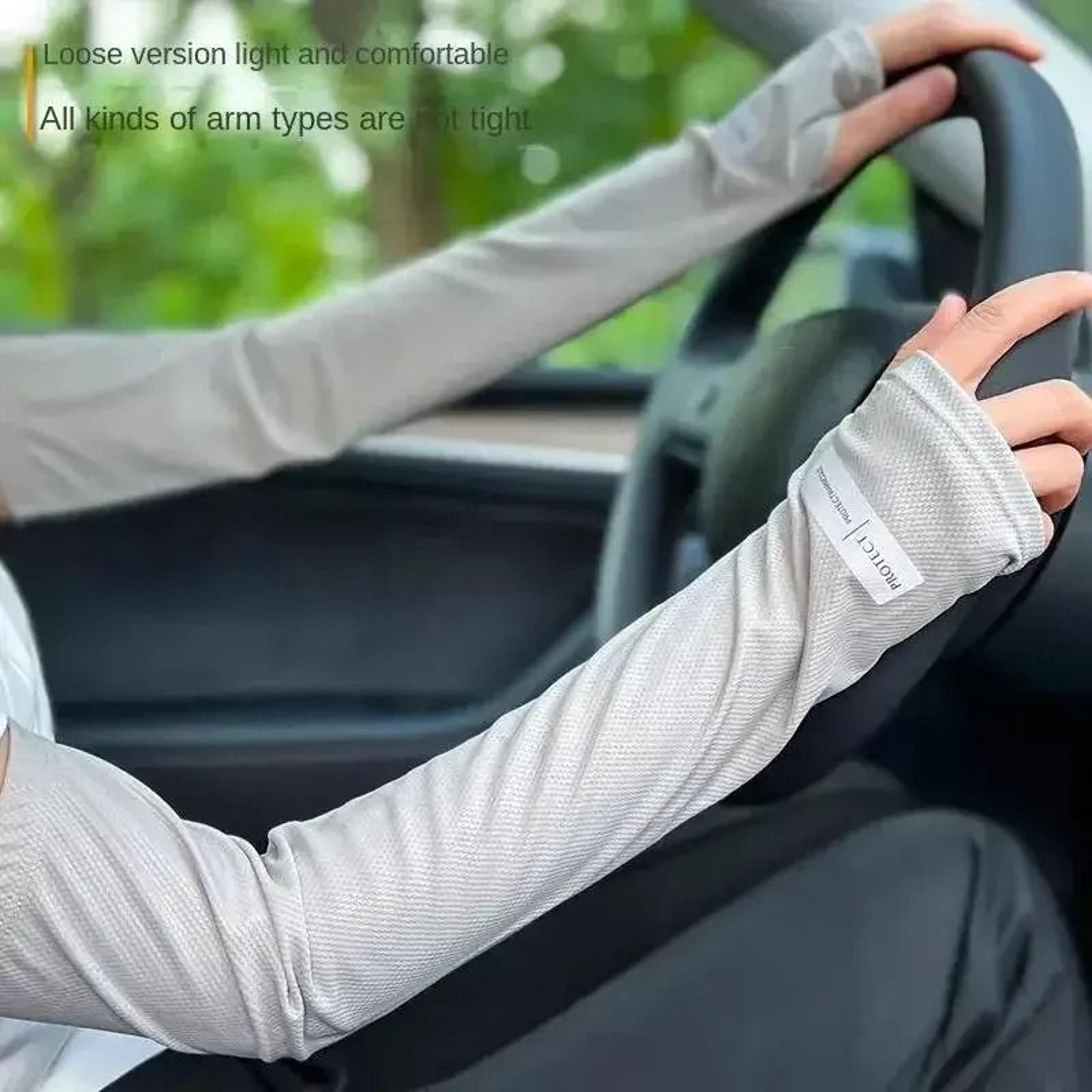 Oversized Ice Sleeves For Men Summer Outdoor Loose Sleeves With UV Protection 2