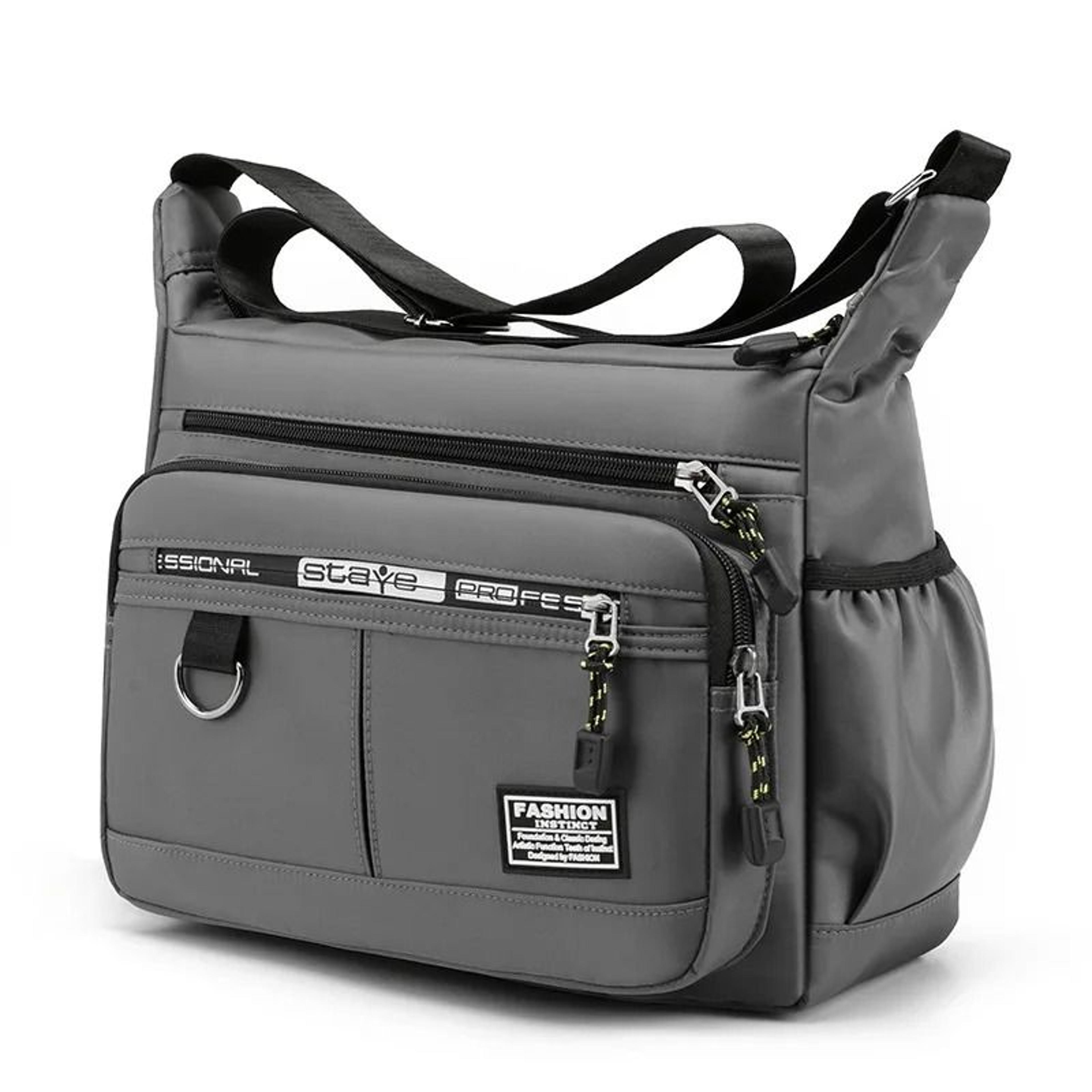 Oxford Shoulder Bag Large Capacity Mens Casual Multi Layer Pocket Single Shoulder Crossbody Luxury  6