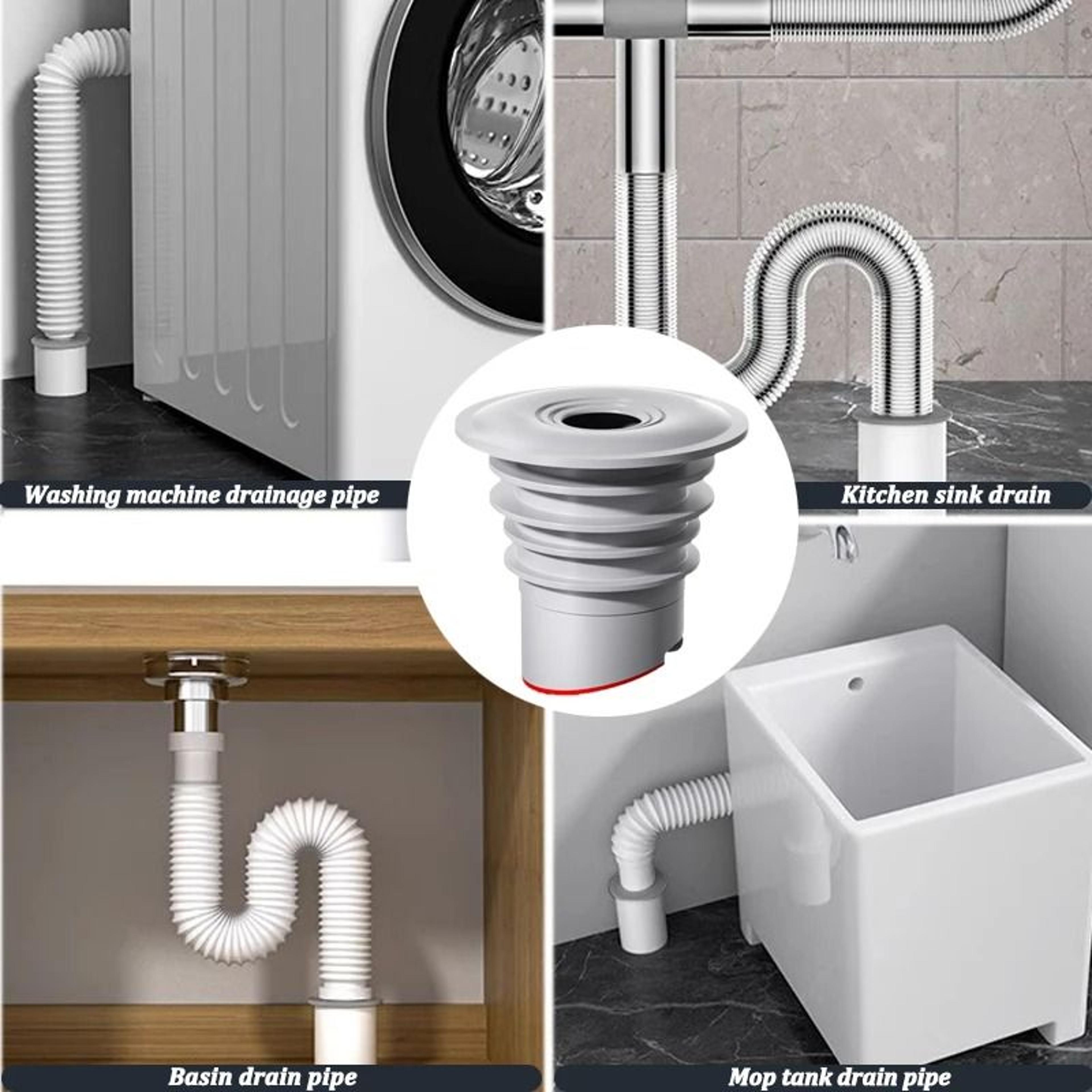 Silicone Bathroom Sewer Seal Ring Kitchen Sink Sewer Pipe Plug Washing Machine Anti Odor Leakage Fl 5
