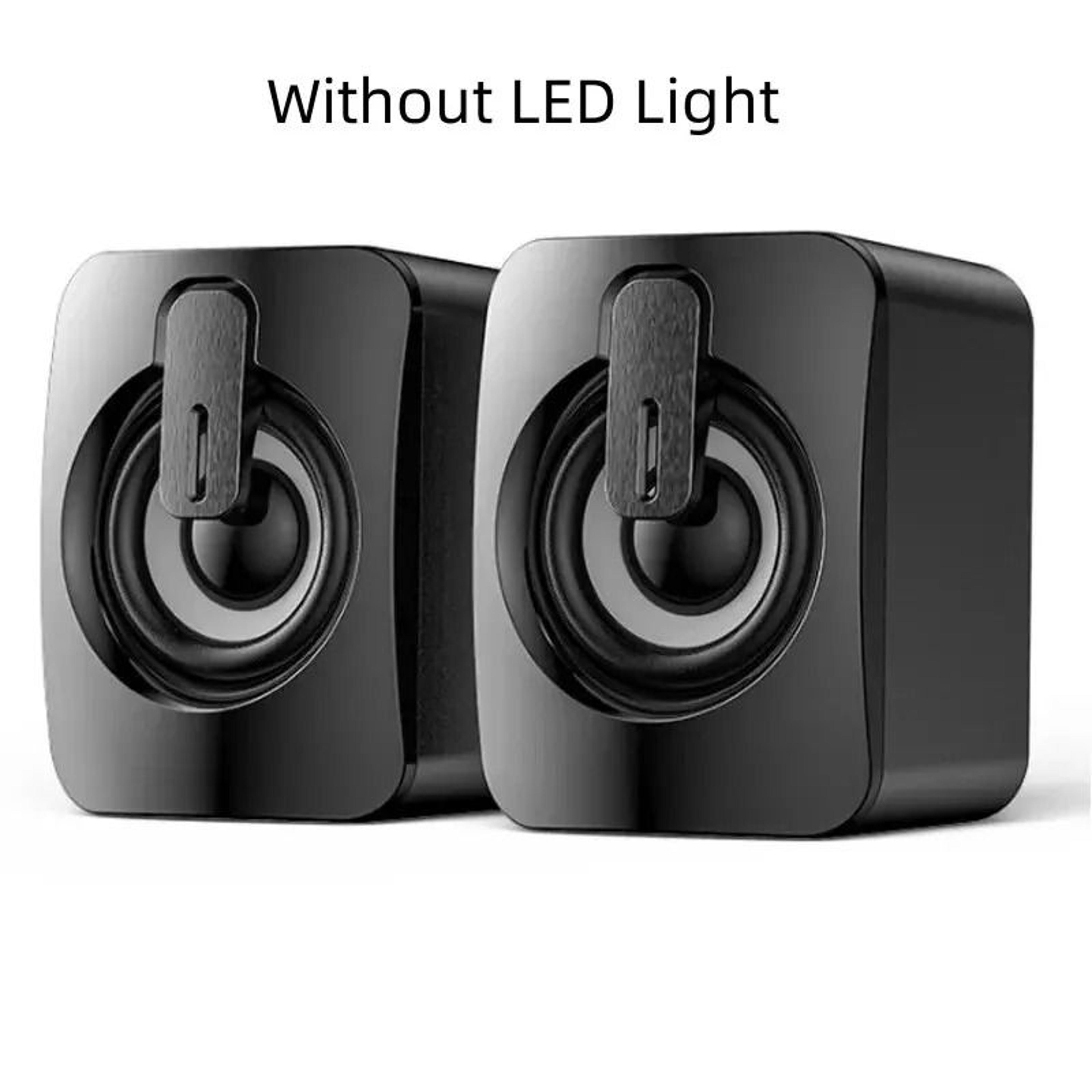 Computer Speakers PC Sound Box HIFI Stereo USB Wired With LED Light For Desktop Computer 7