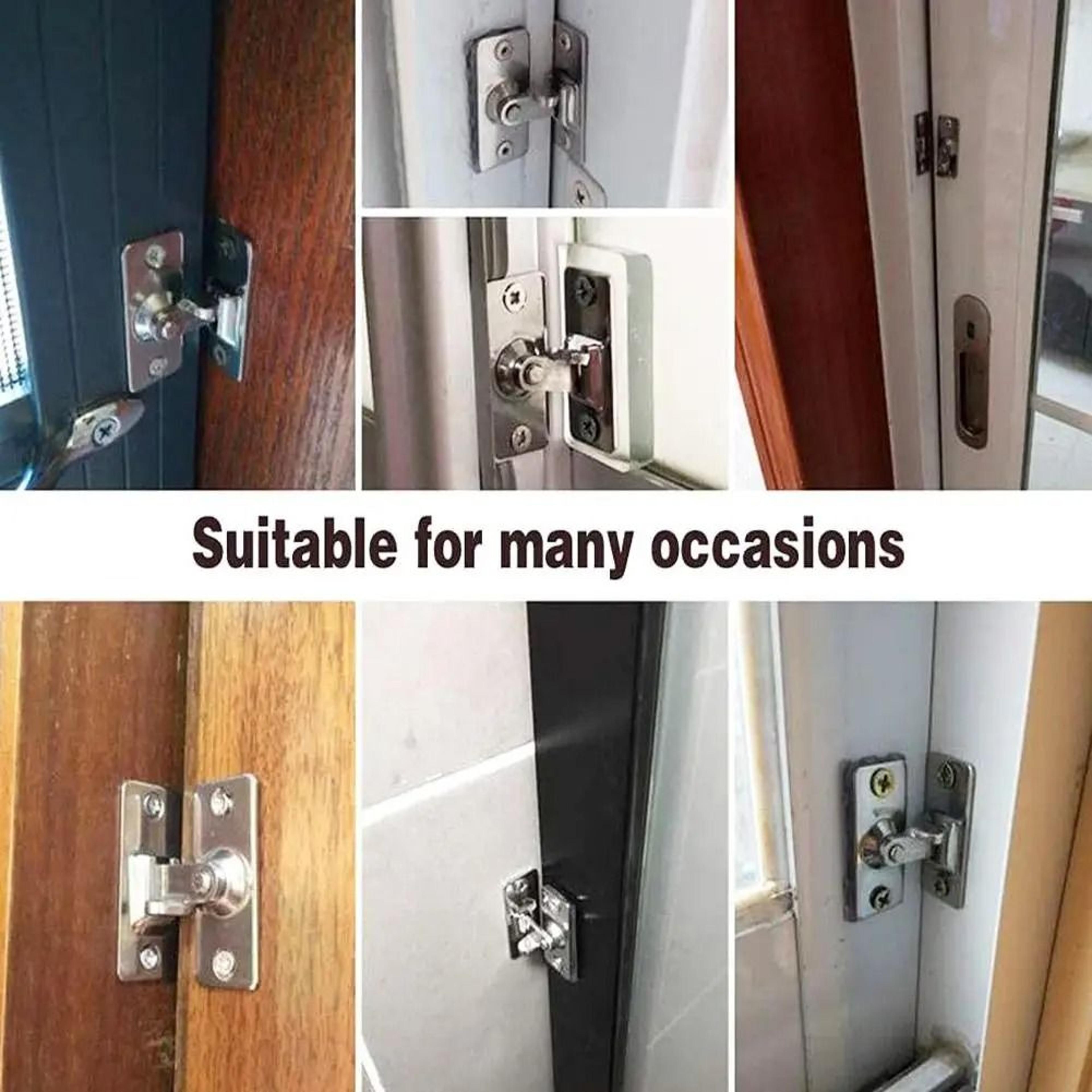Door Lock Guardian Latch Bolt 90 Degree Steel Toggle Latch For Sliding Door Wine Cabinet Closet 4
