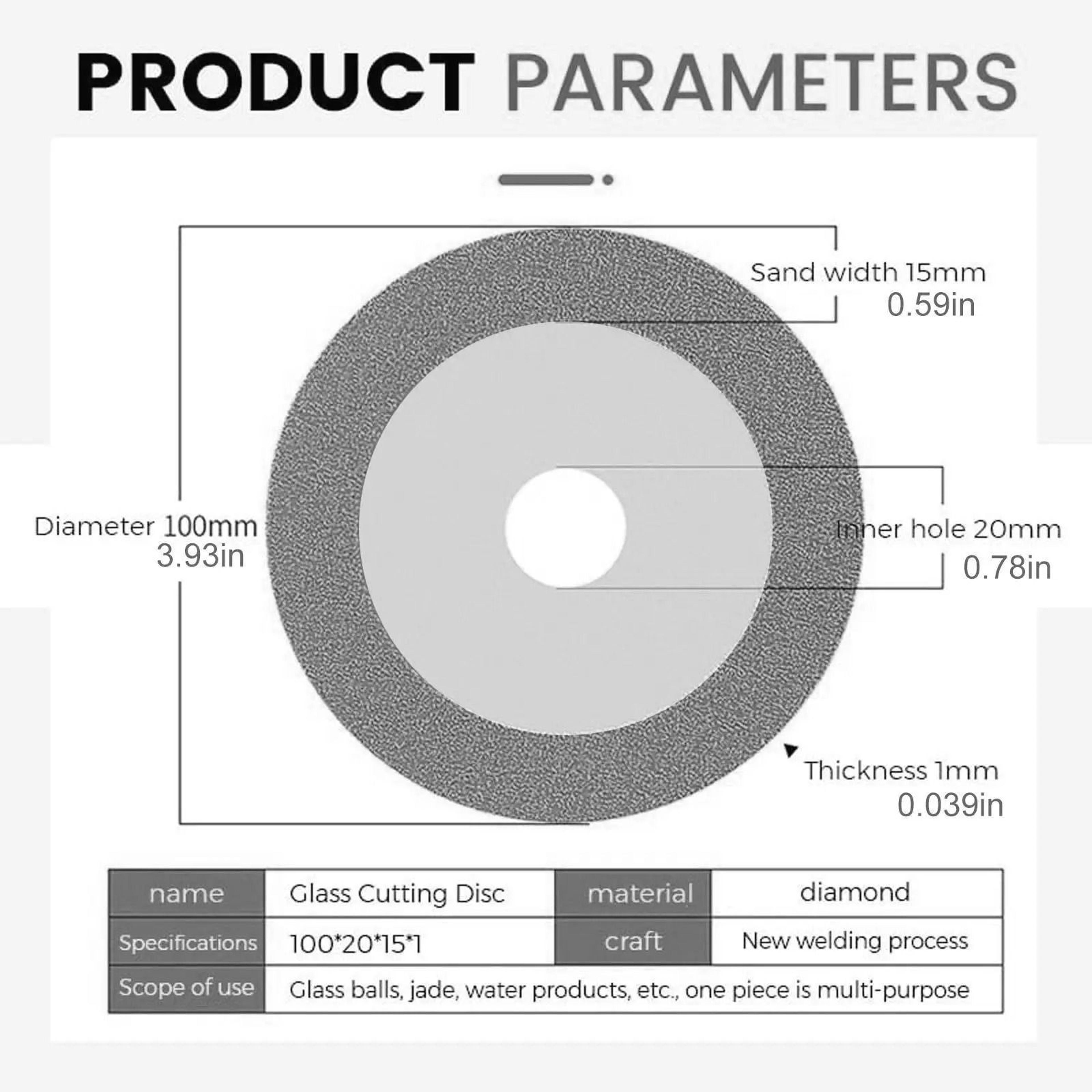 Ultra Thin Diamond Cutting Disc For Glass Ceramic And Marble 9
