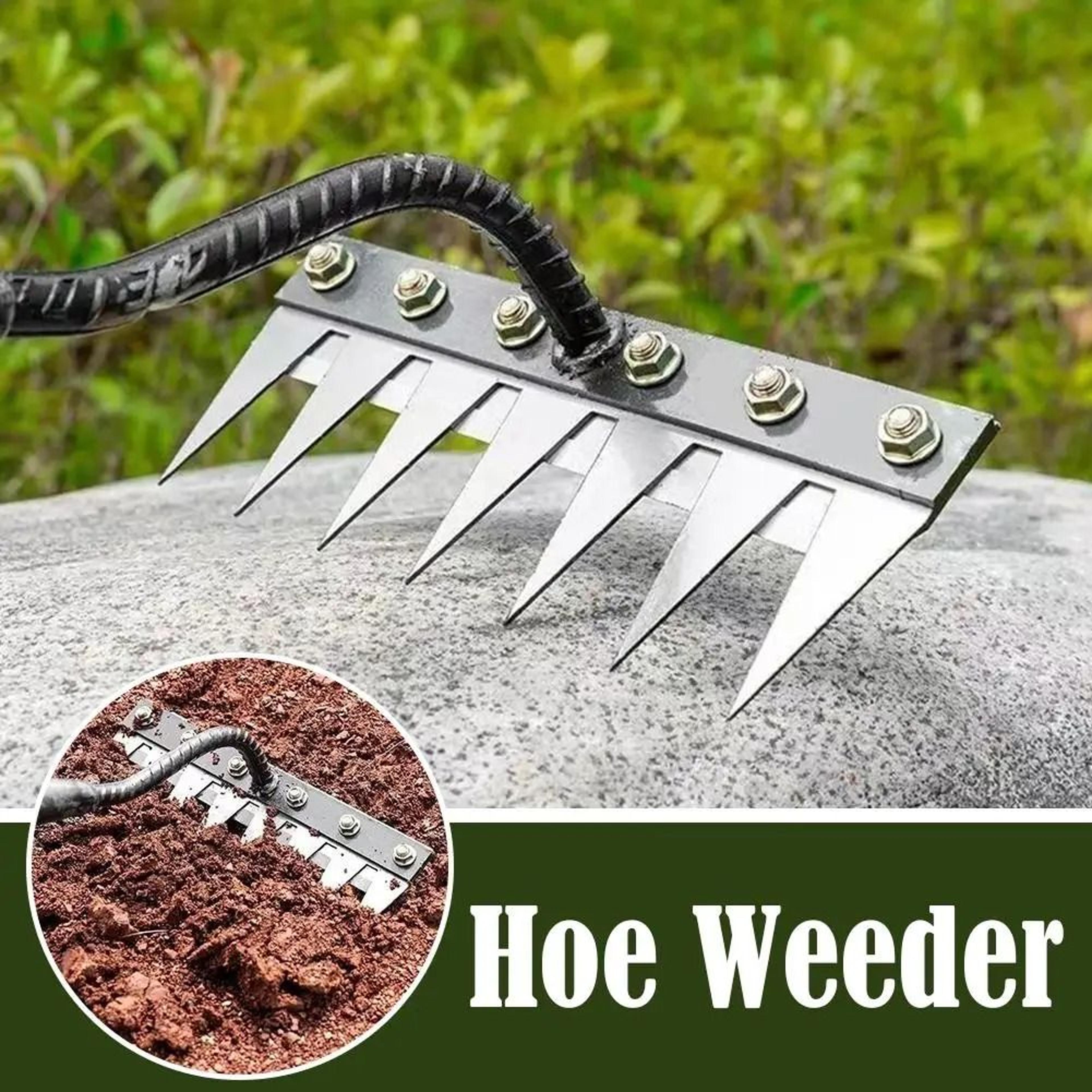 Carbon Steel Garden Hand Rake For Weeding And Soil Scarifying 2