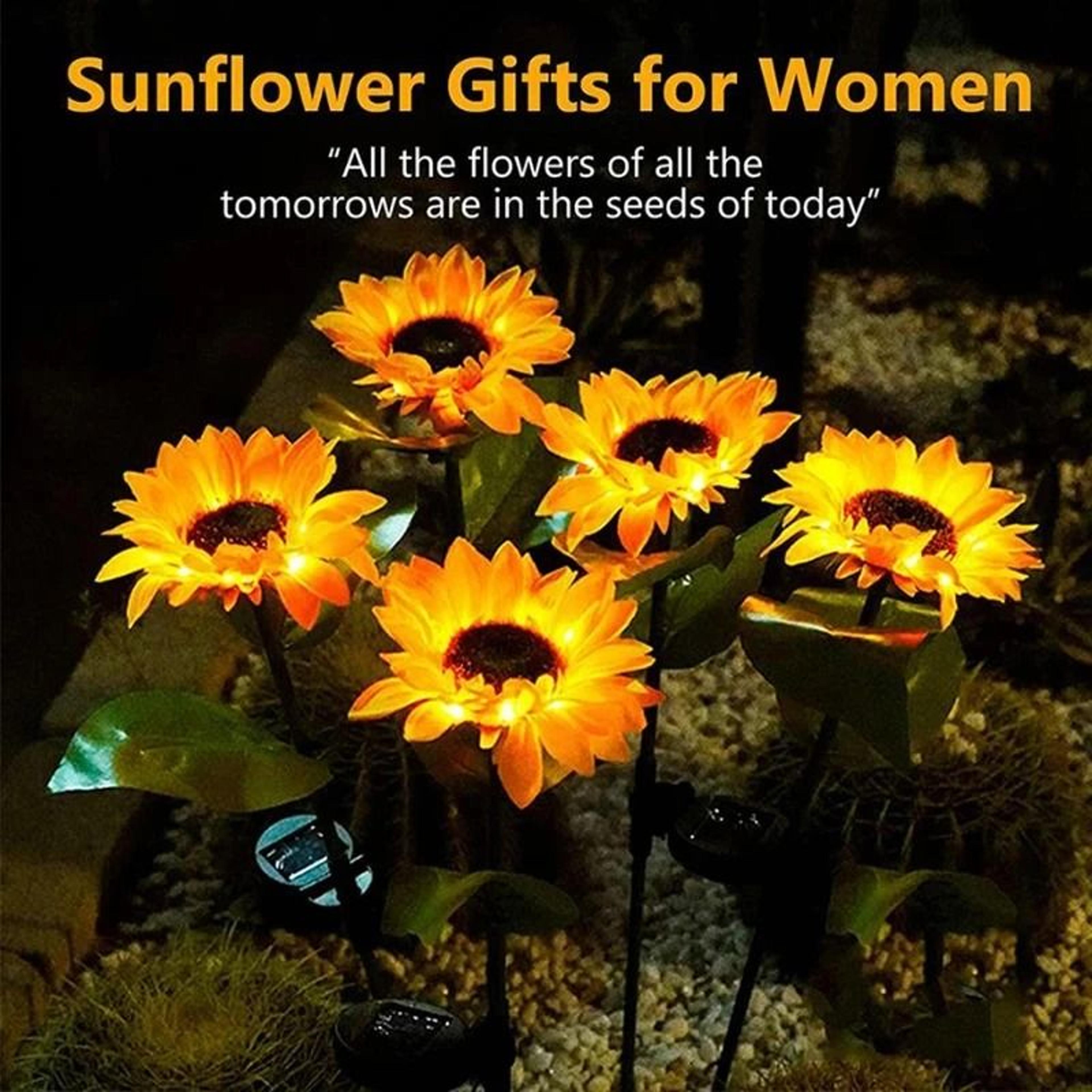Solar Sunflower LED Garden Light Waterproof Decorative Flower Lamp 1