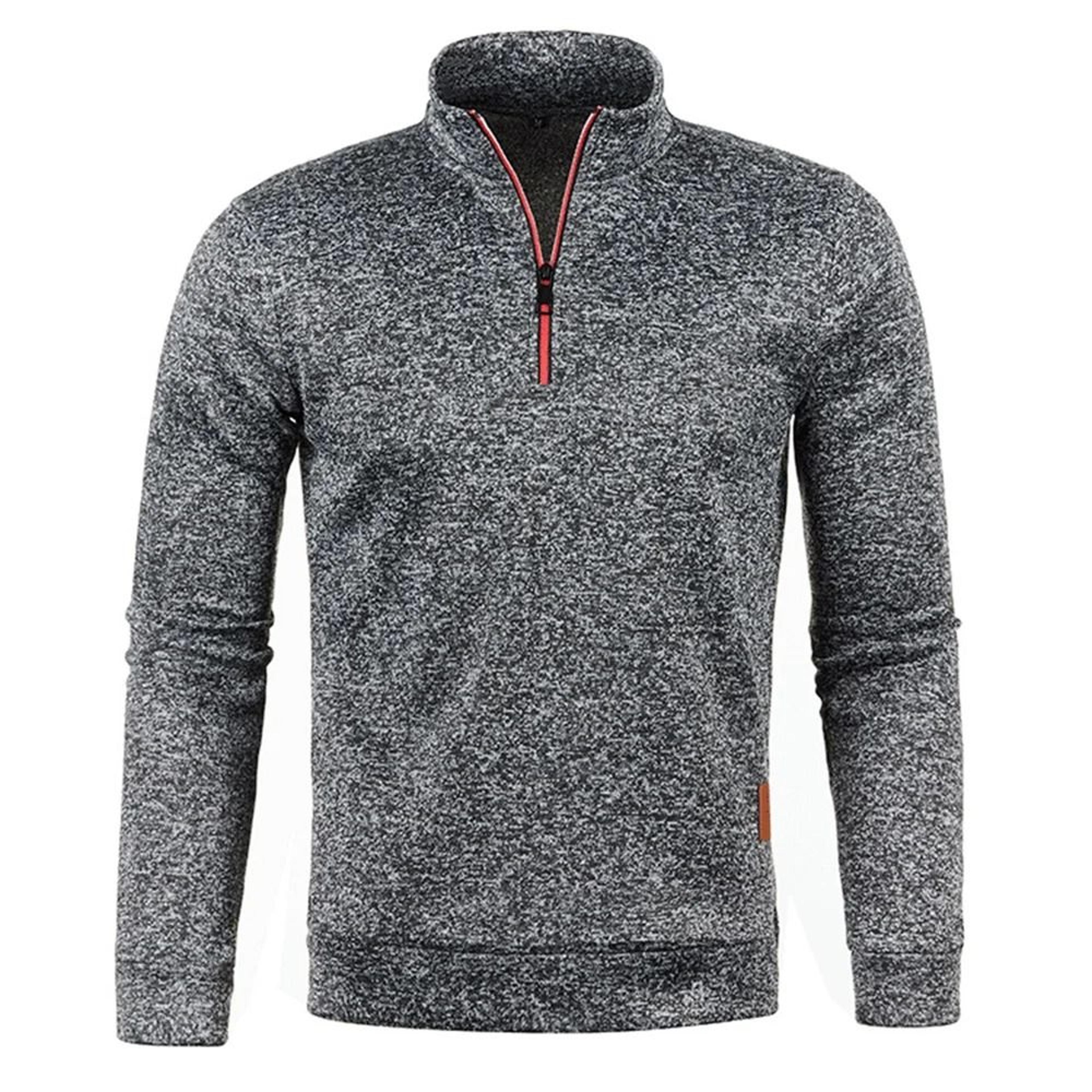 Mens Half Zip Pullover Sweatshirt With Turtleneck Collar 6
