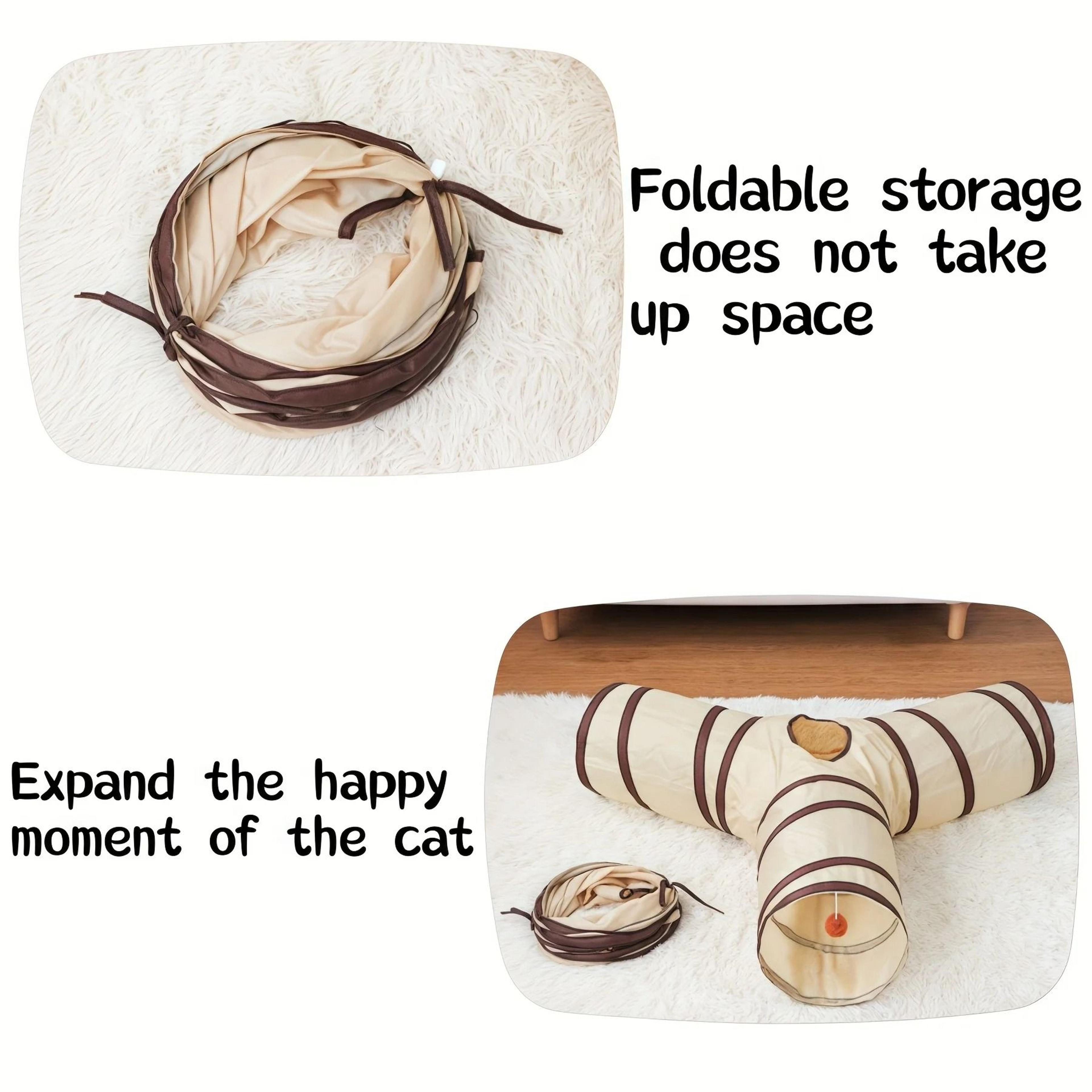 Foldable AllinOne Cat Play Tunnel For Fun And Exploration 2