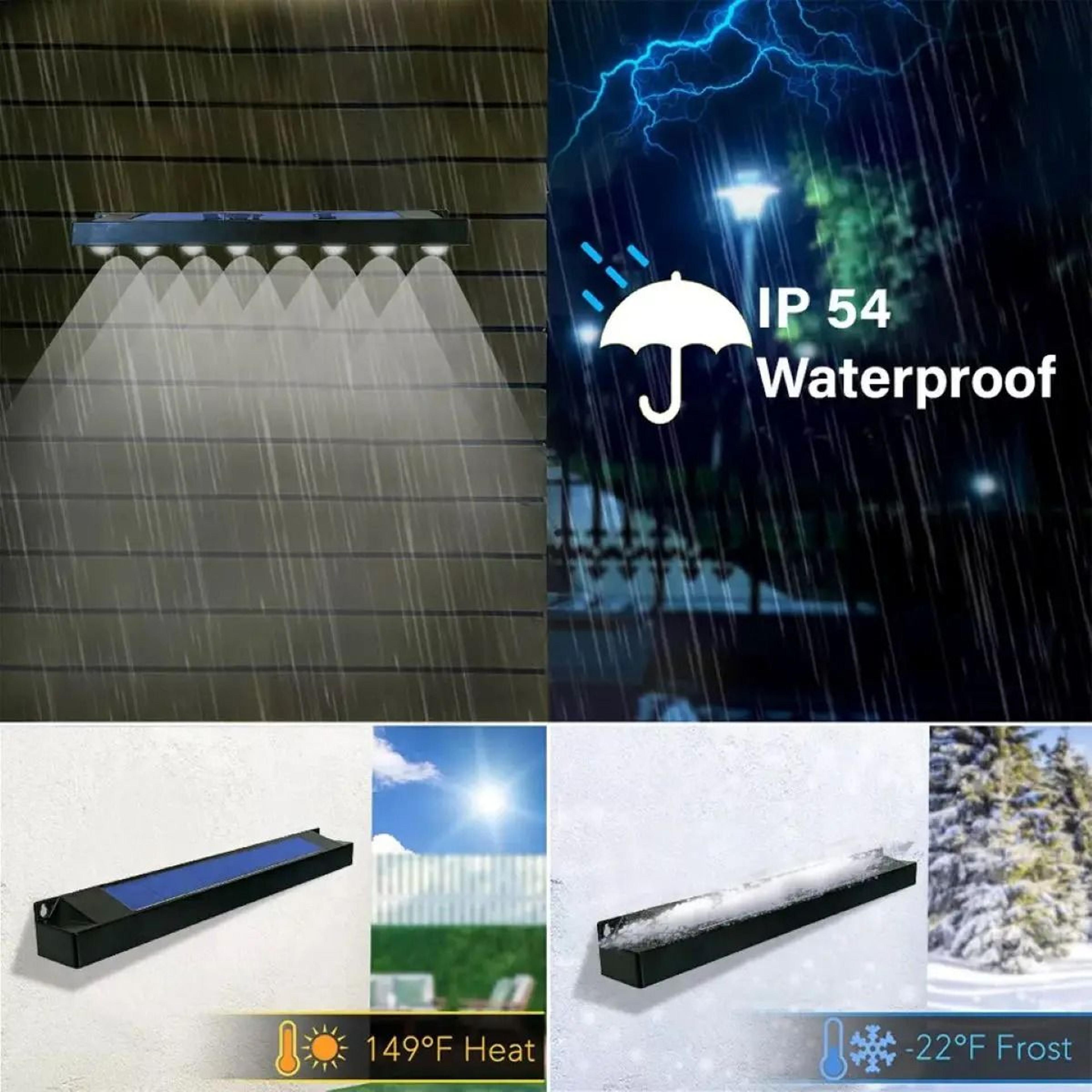 Solar Fence Light For Outdoor Garden And Pathway 3