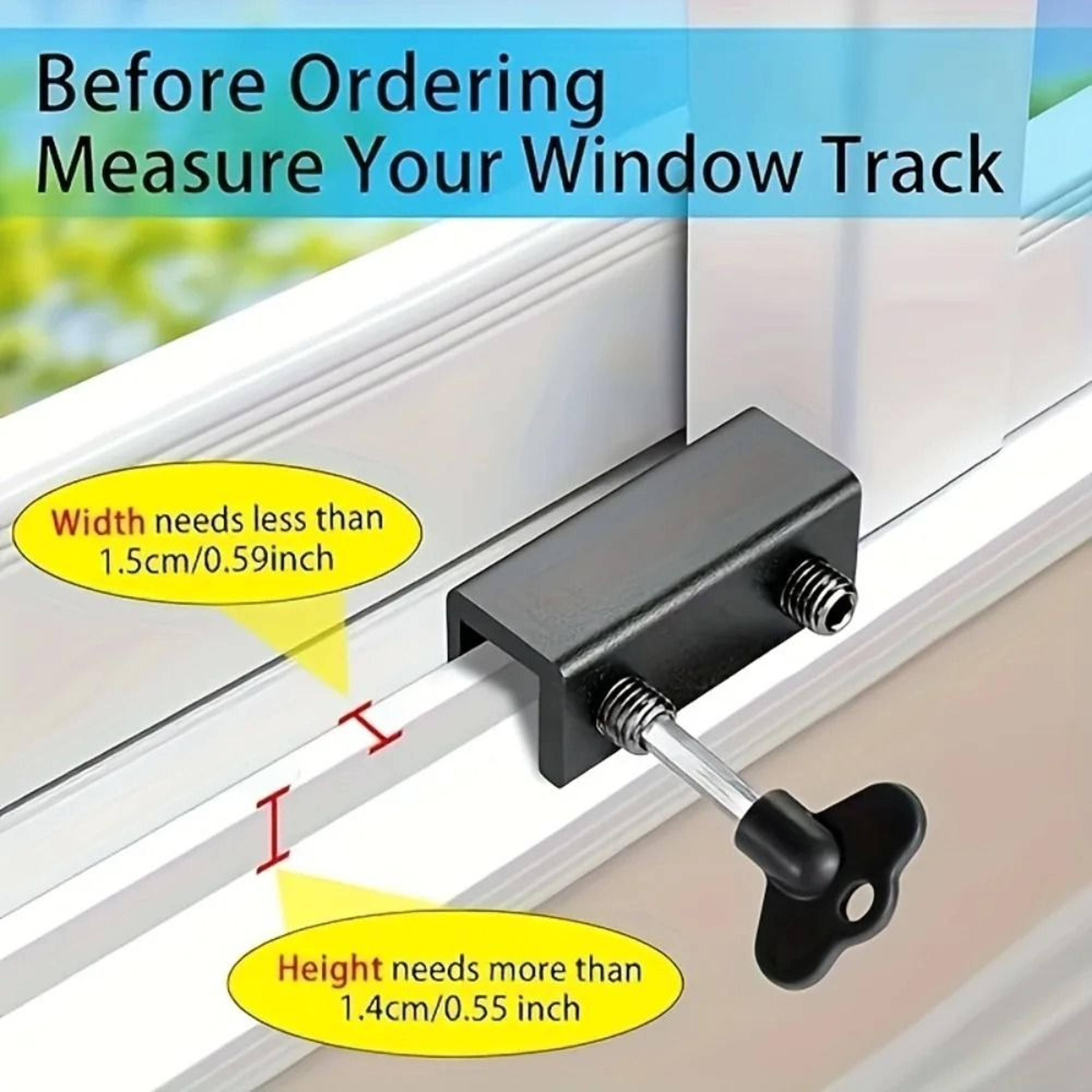 Adjustable Aluminum Window Lock No Drill Install 3