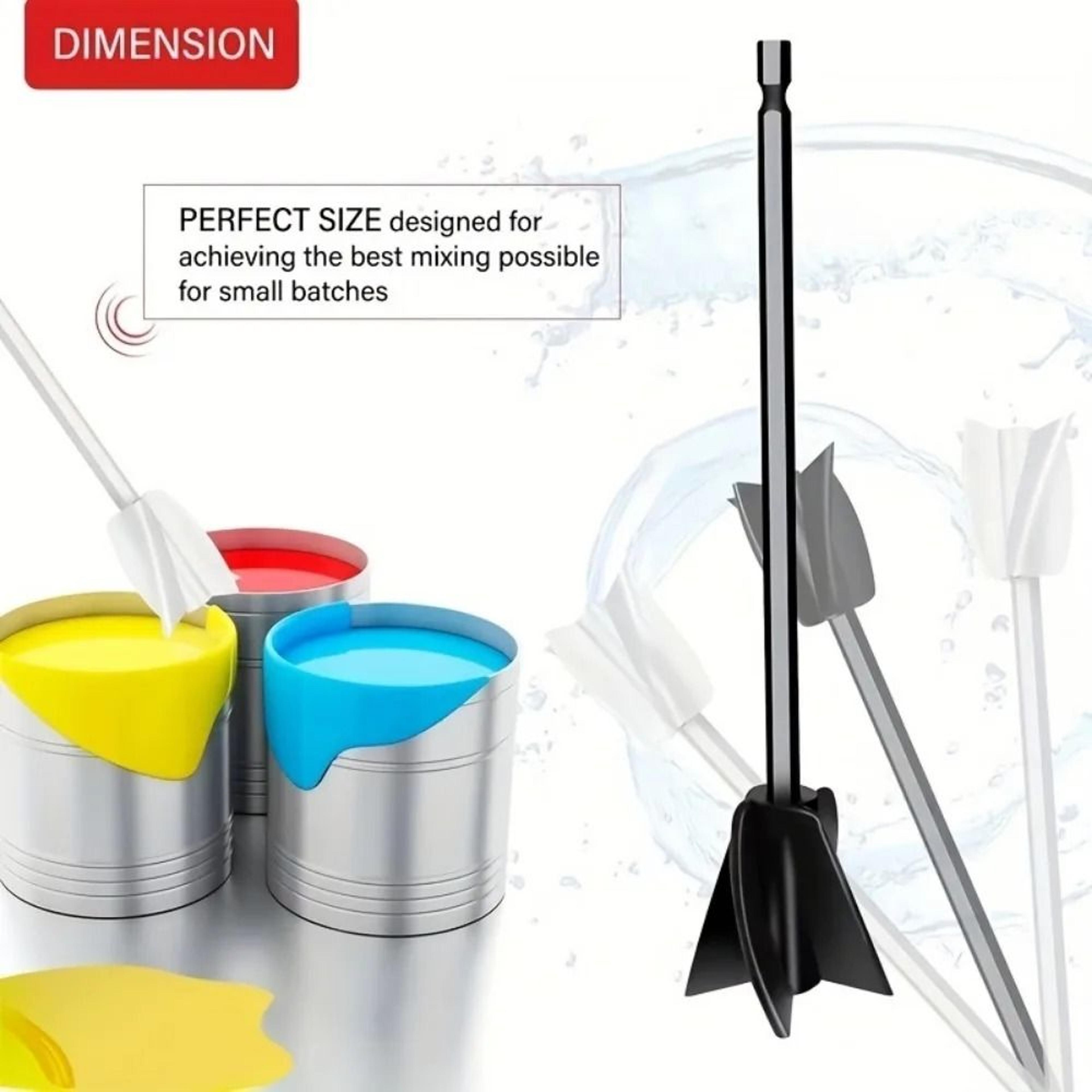 Adjustable Black Epoxy Resin Mixer Paddle Attachment 4