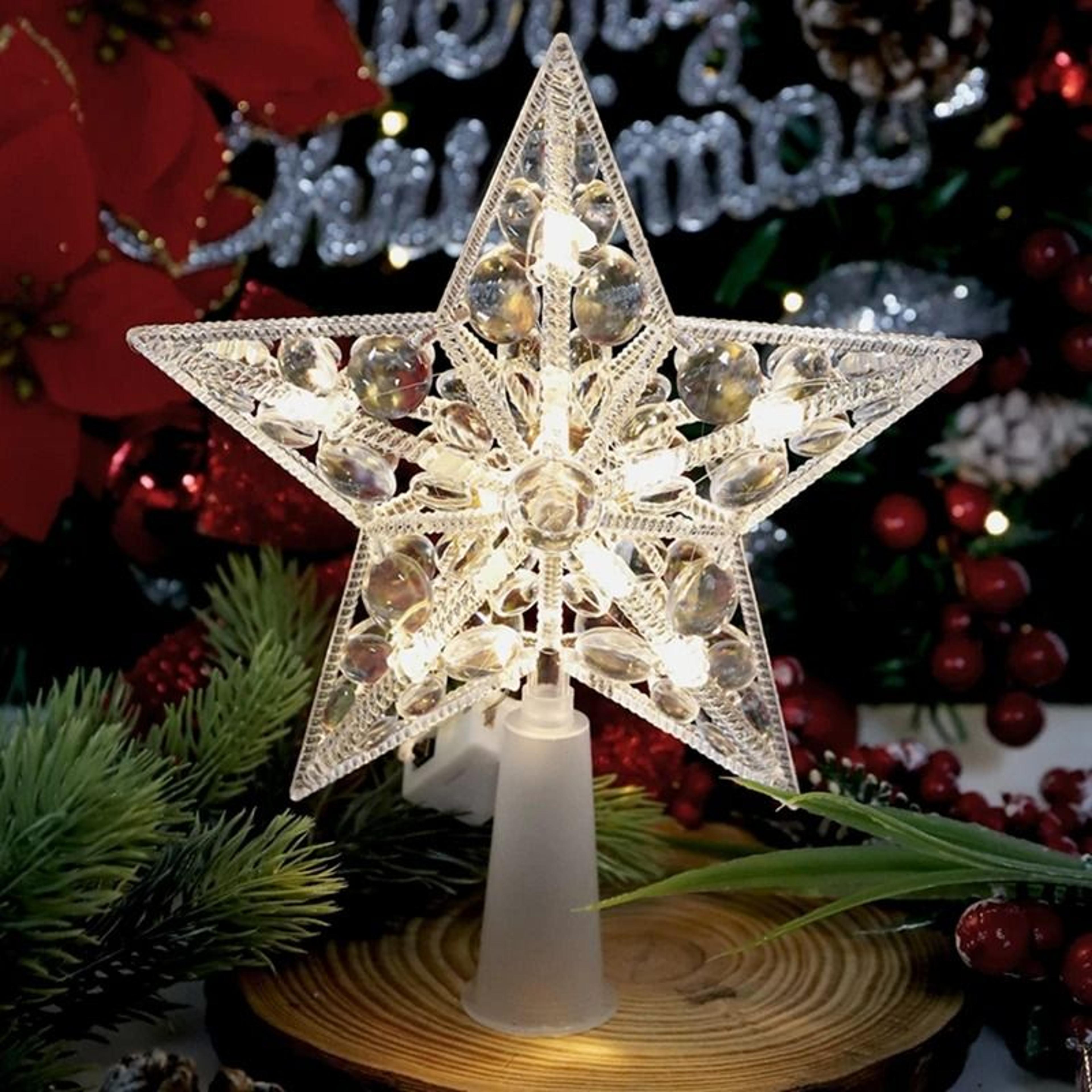 15cm Glowing Star Christmas Tree Ornament 0