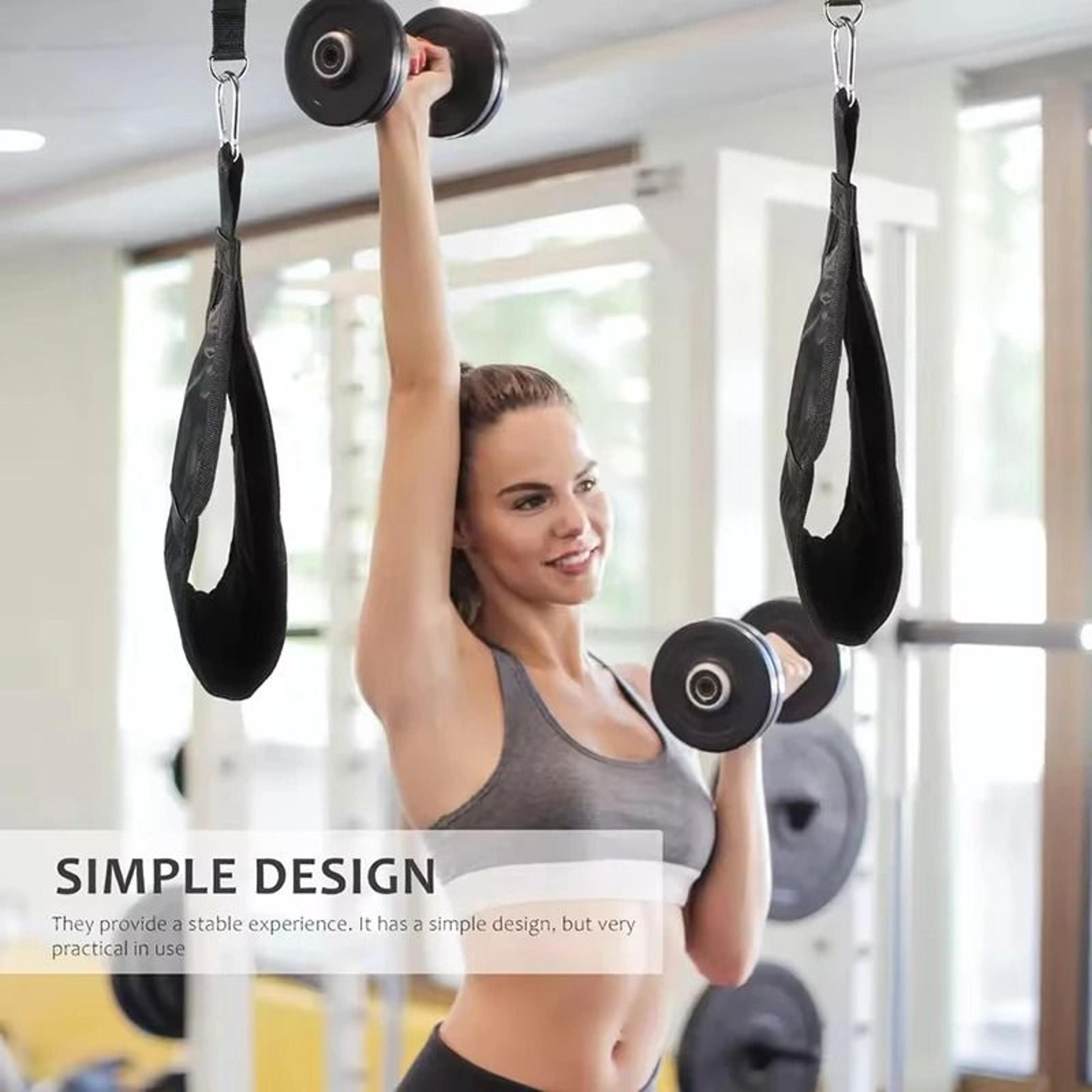 HeavyDuty AB Sling Straps Pair For Hanging Leg Raises And PullUp Bar Training 3