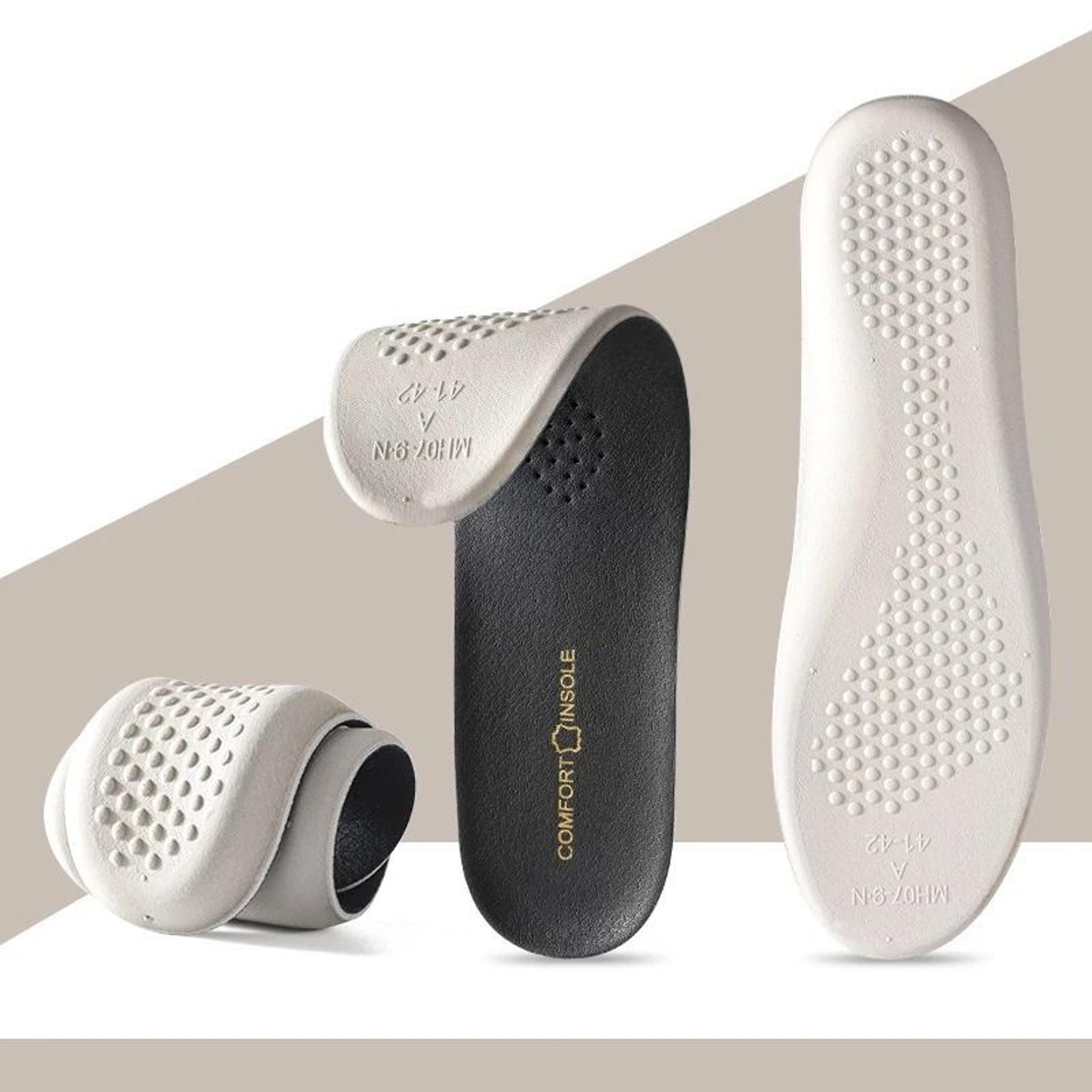 Soft Cowhide Latex Insoles For Comfort Shock Absorption And Odor Control 8