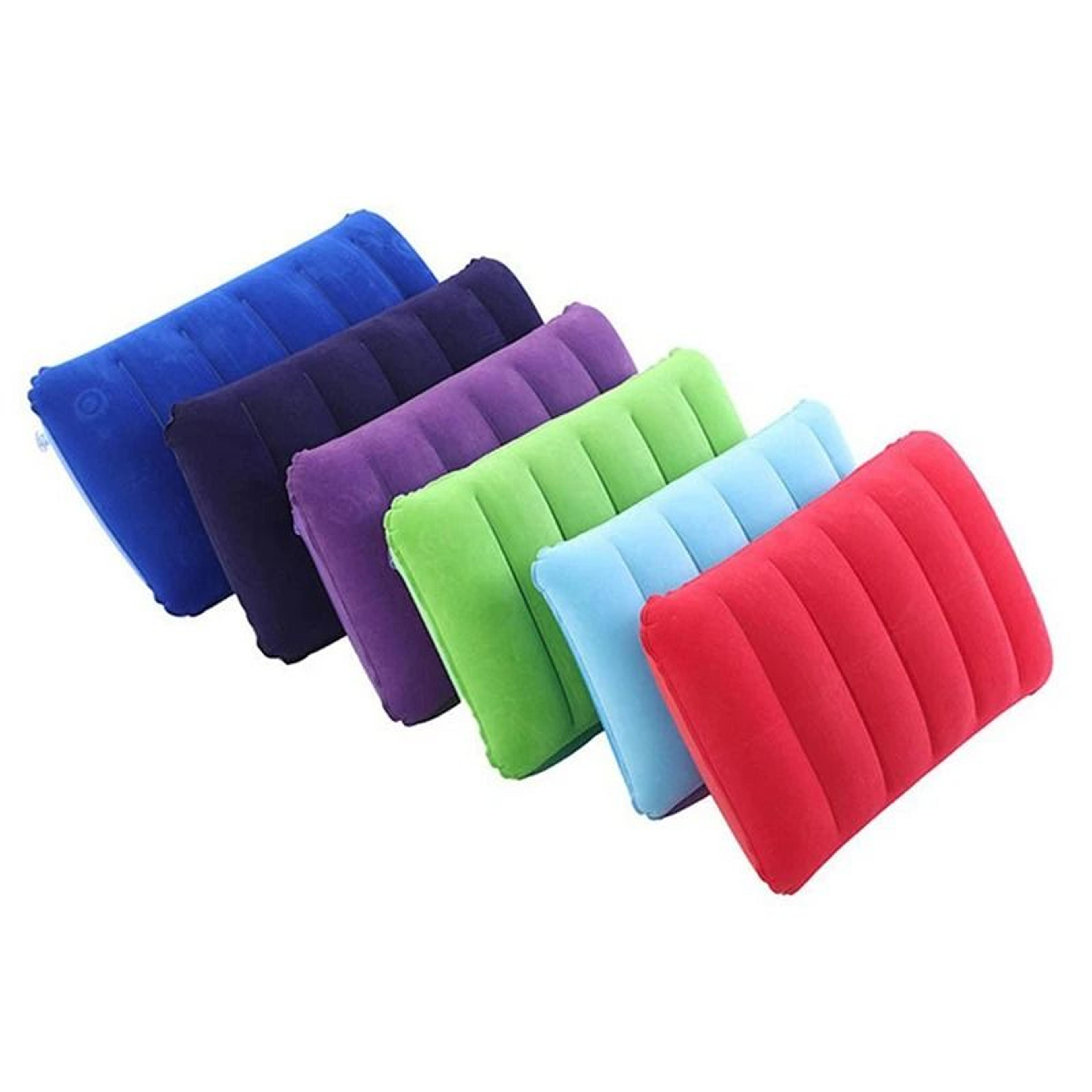 Inflatable Travel Neck Pillow With Detachable Cover For Camping Business Trips 1