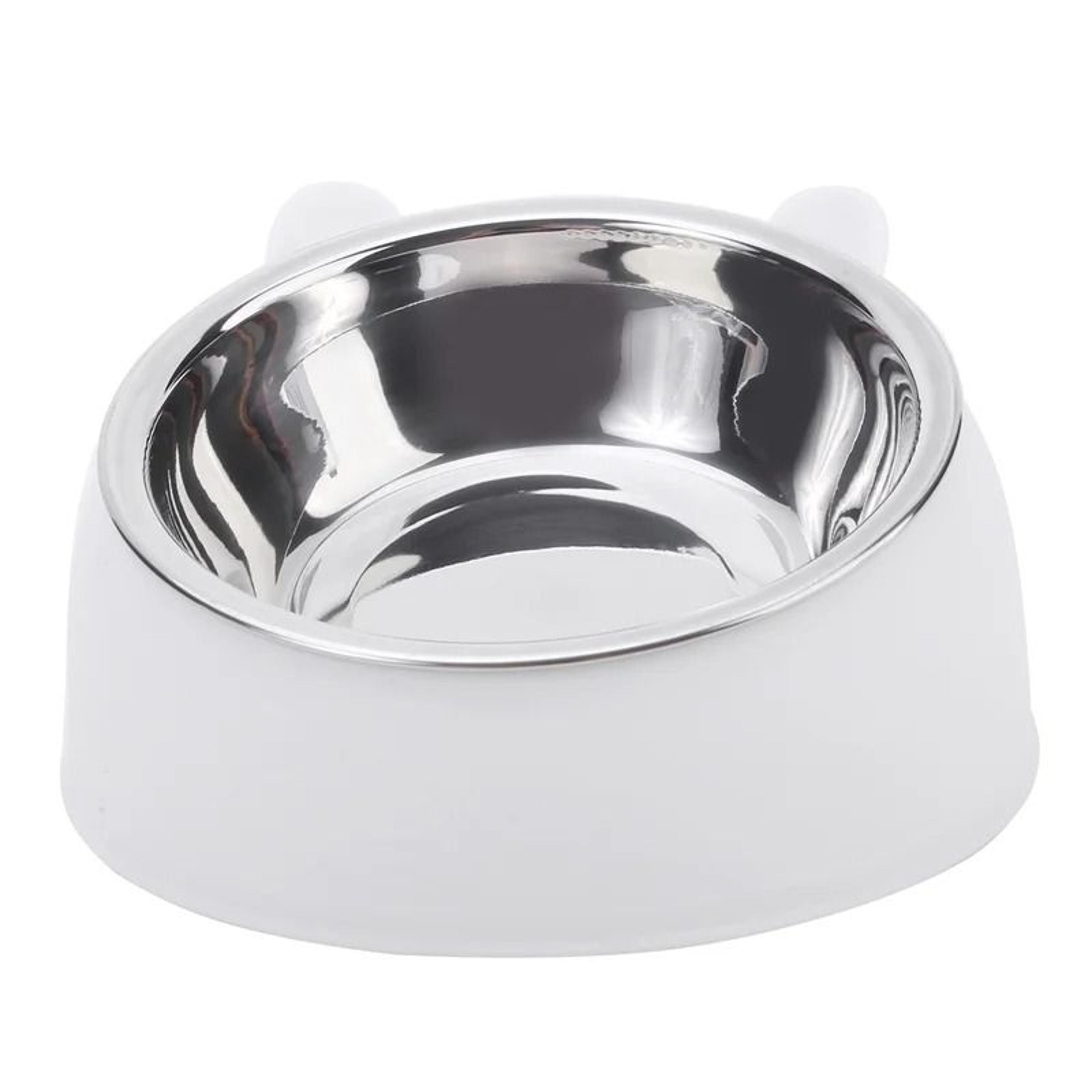 Inclined Stainless Steel Pet Food And Water Bowl For Cats And Small Dogs 7