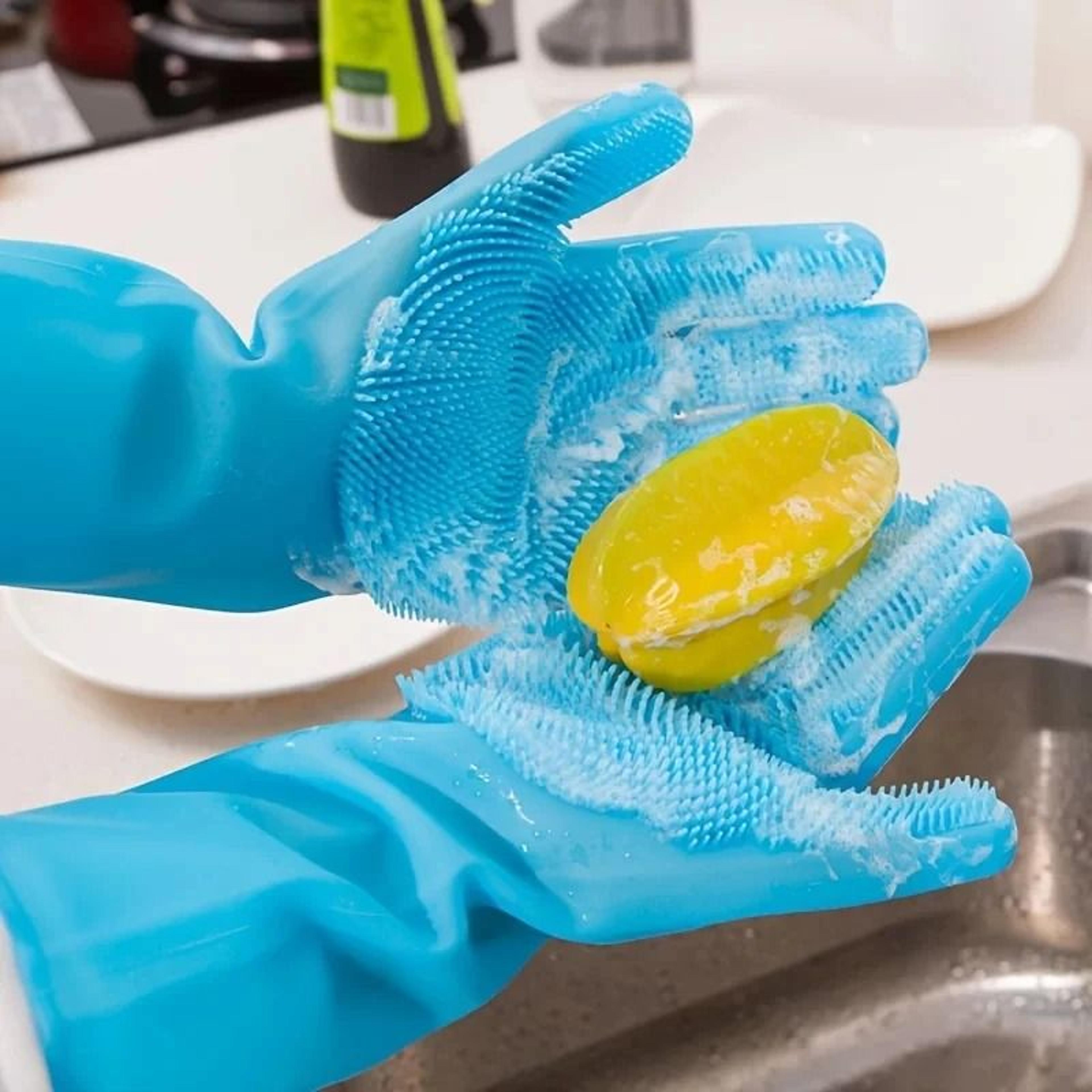 Pet Grooming And Bathing Silicone Cleaning Gloves 5