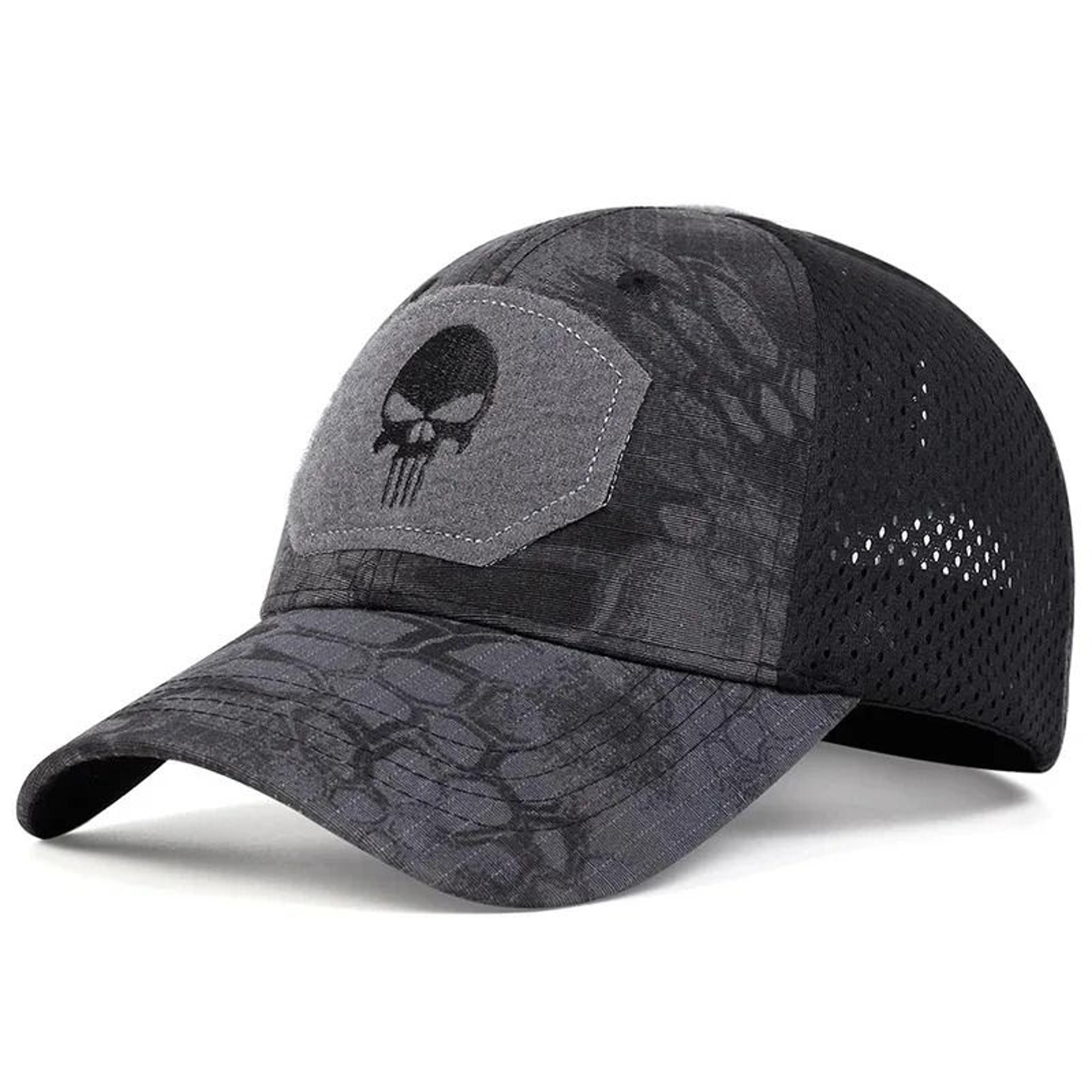 Skull Embroidered Baseball Cap Adjustable Outdoor Hat 10