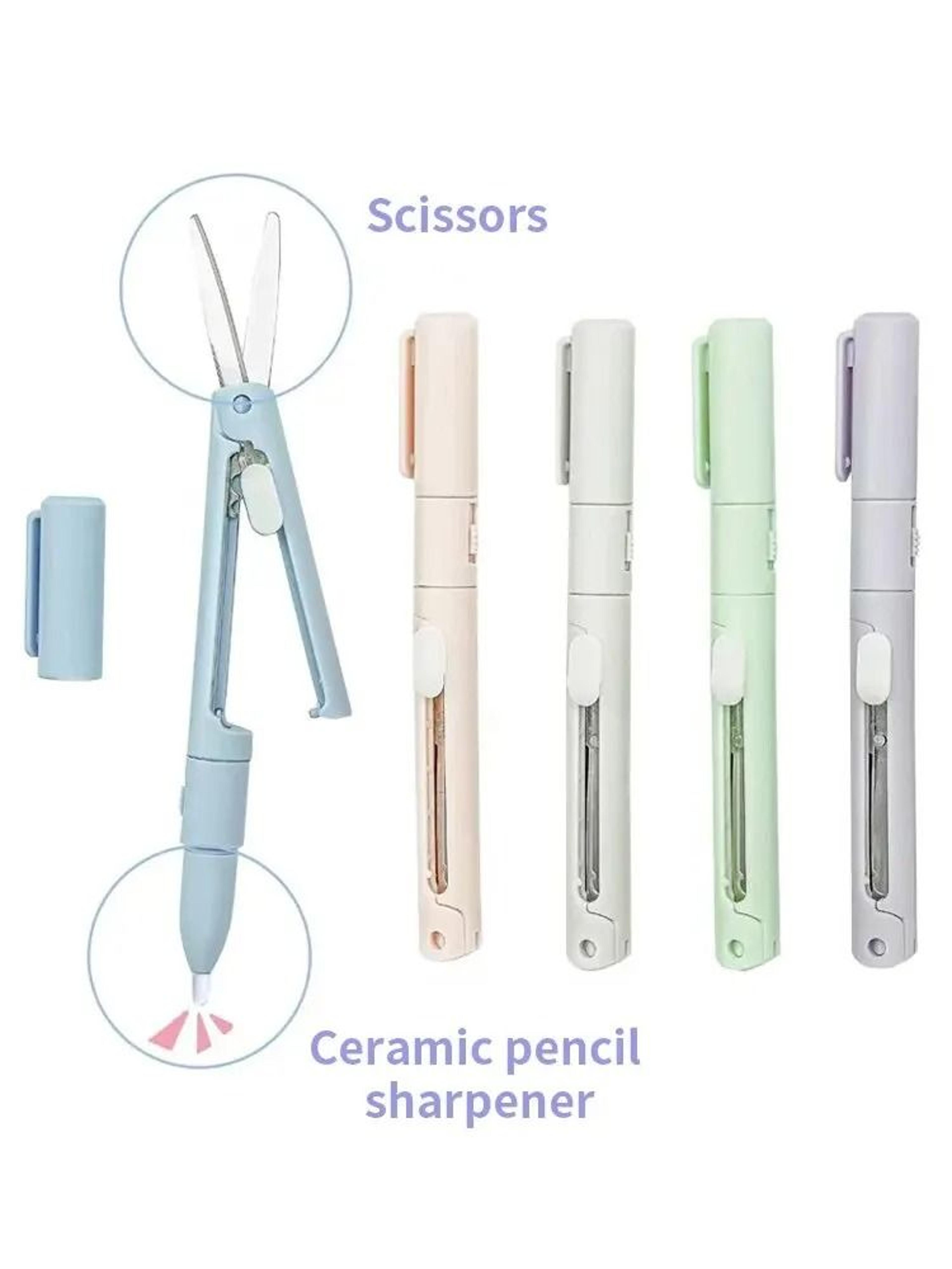 Mini Portable Pen Shape Scissors And Paper Cutter Tool 1