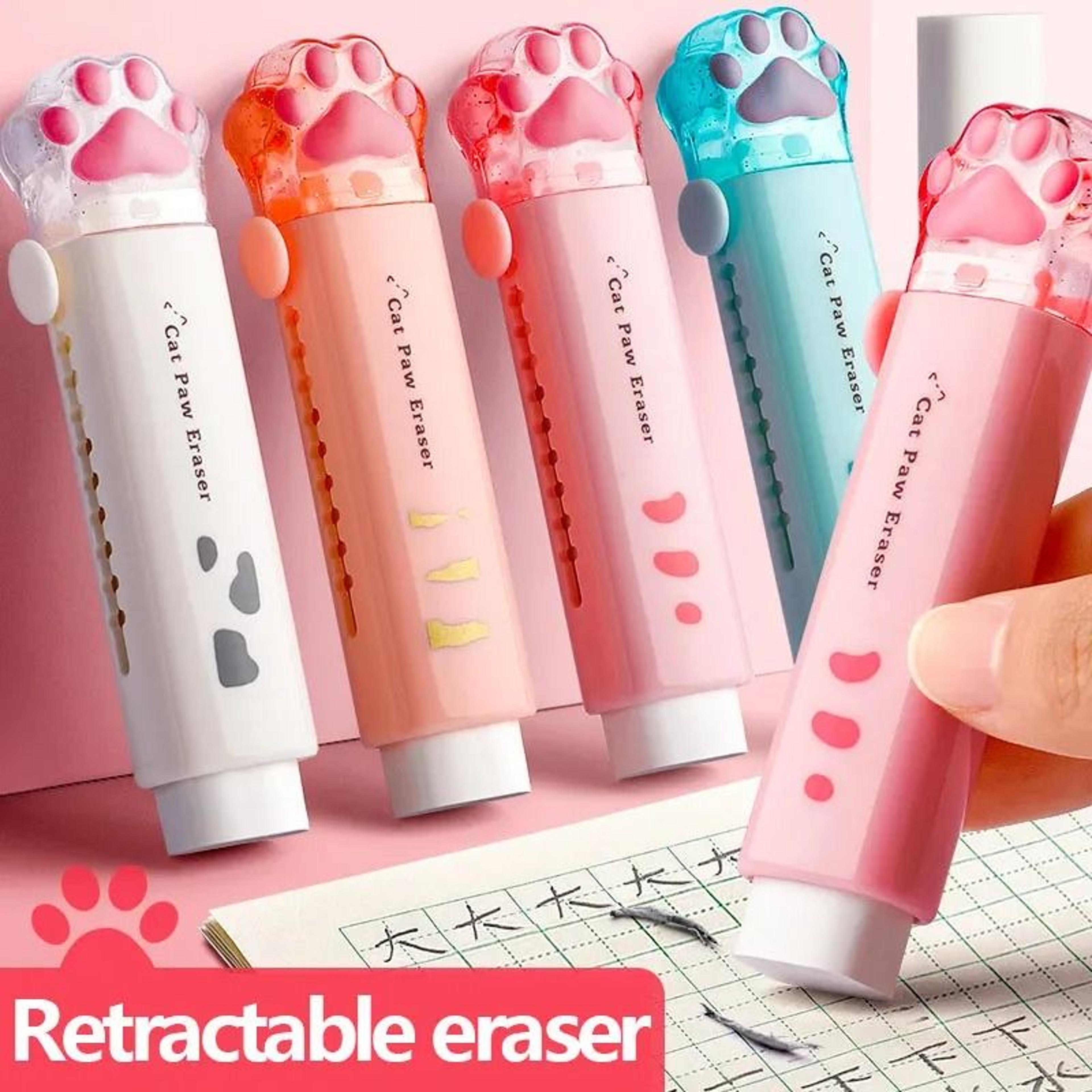 Retractable Cat Eraser Cute Stationery For School And Office 0